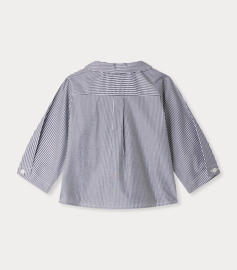 Cotton Boubou Stripe Shirt (6-36 Months) RA FAUX NOIR Image 2