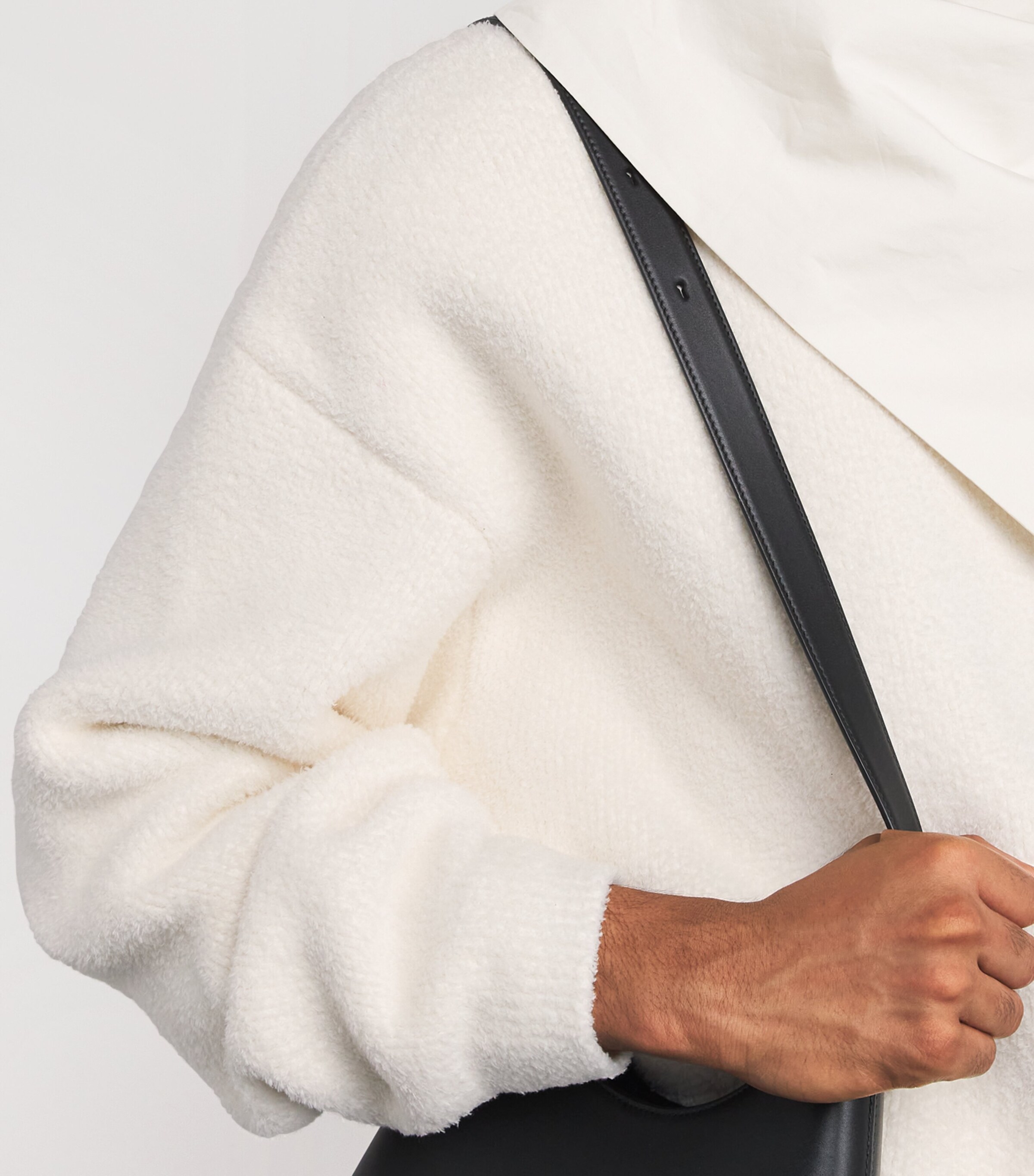 Jacquemus Mens Cotton-Blend Sweater White Image 6