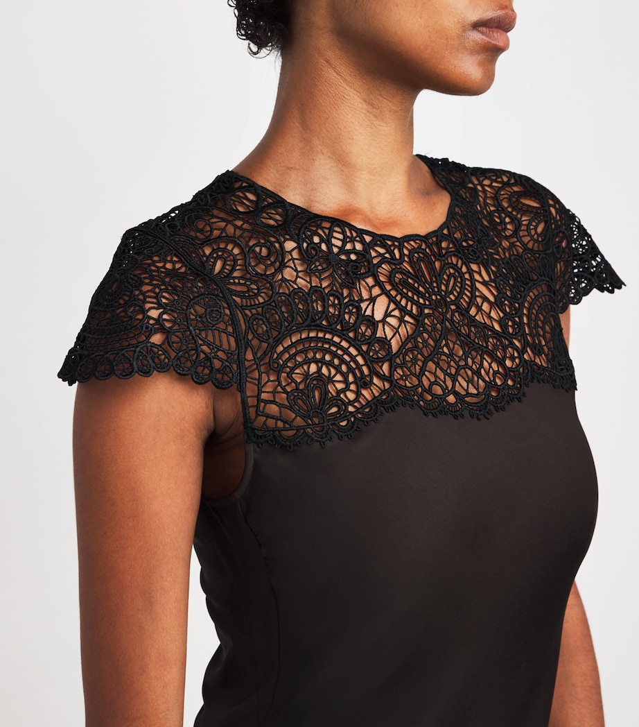 Lace-Trim Maxi Dress SUMMER CHOCOLATE Image 5