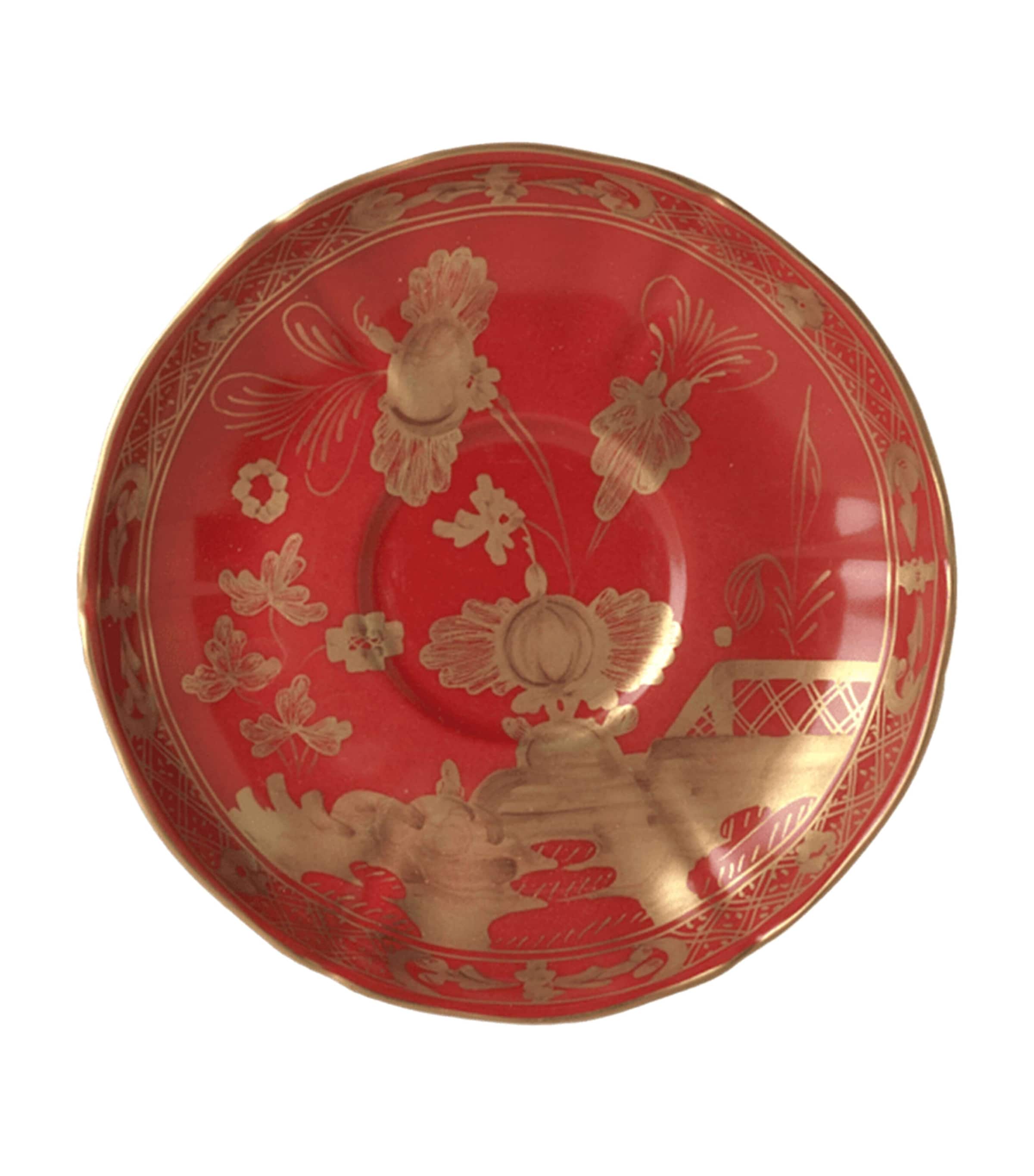 GINORI 1735 Oriente Italiano Rubrum Tea Saucer (15cm) | Home Accessories | Decorative Plates & Bowls | Dining | Tableware | Tea Cups & Saucers