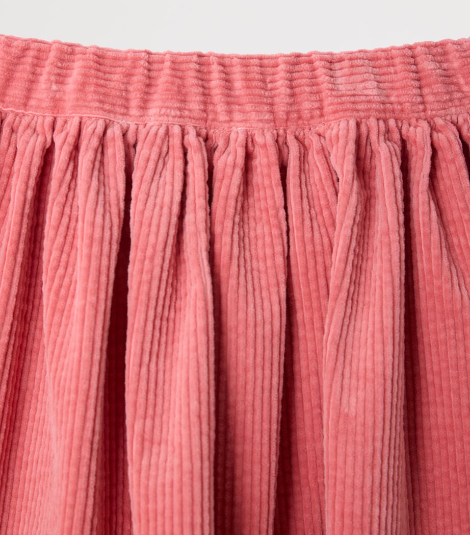 Bonpoint Cotton Corduroy Skirt (4-8 Years) Framboise Image 3