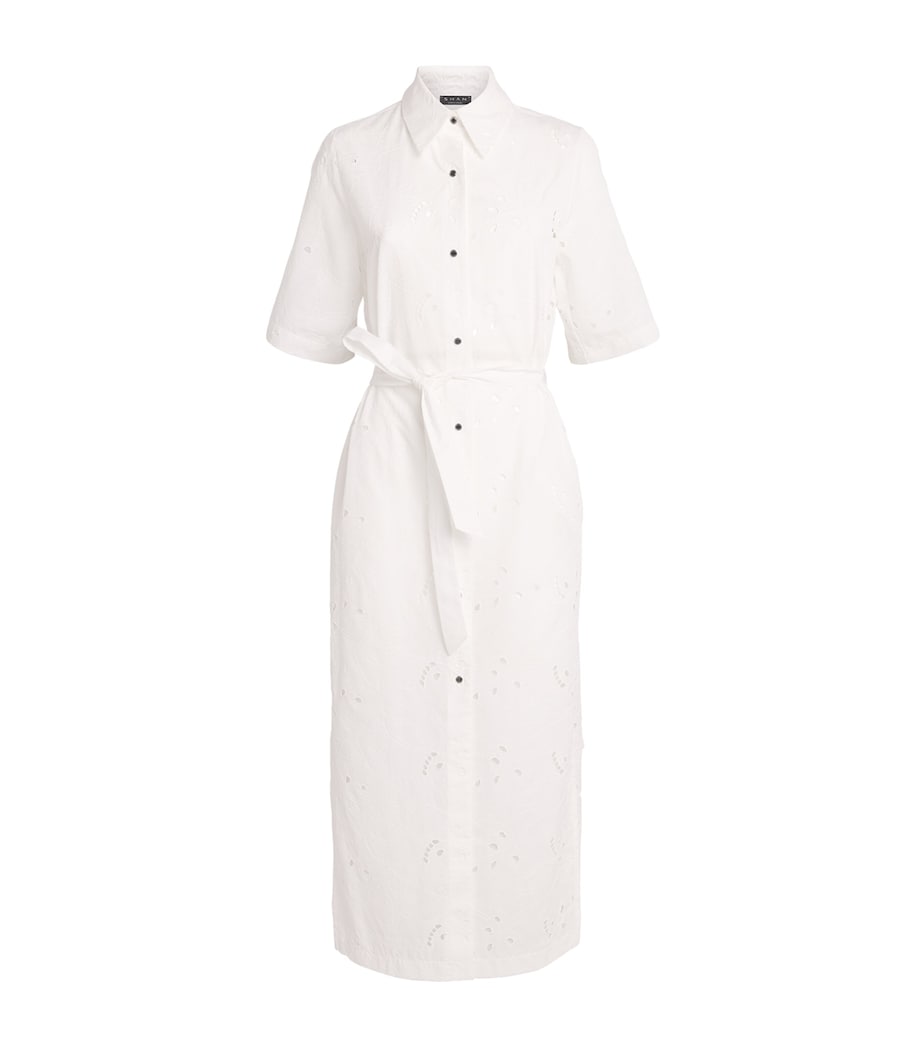 Broderie Lace Shirt Dress 000 BLANC/WHITE Image 1