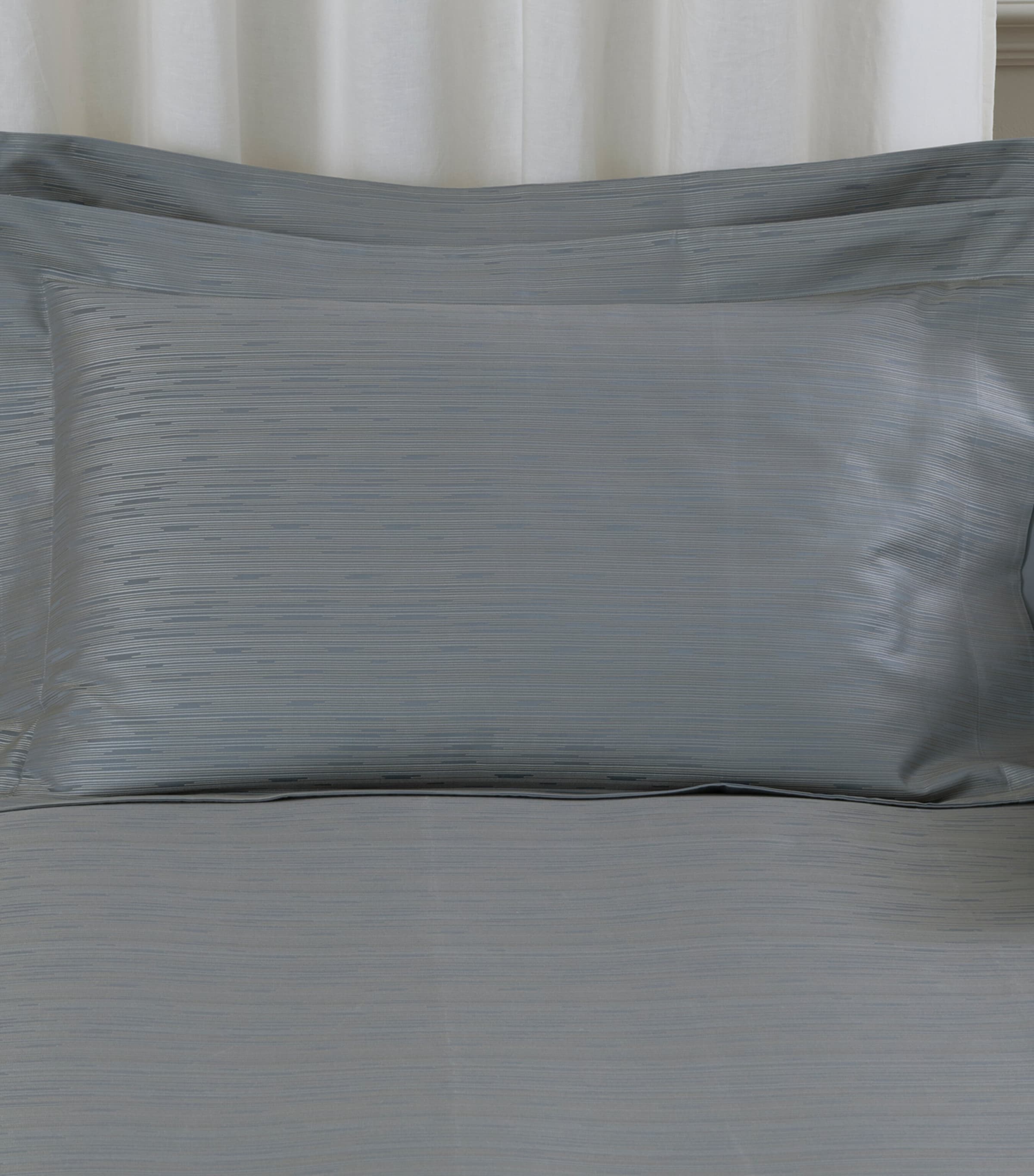 Frette Stardust Jacquard Standard Pillowcase (50cm x 80cm) Dusty Grey/go Image 1