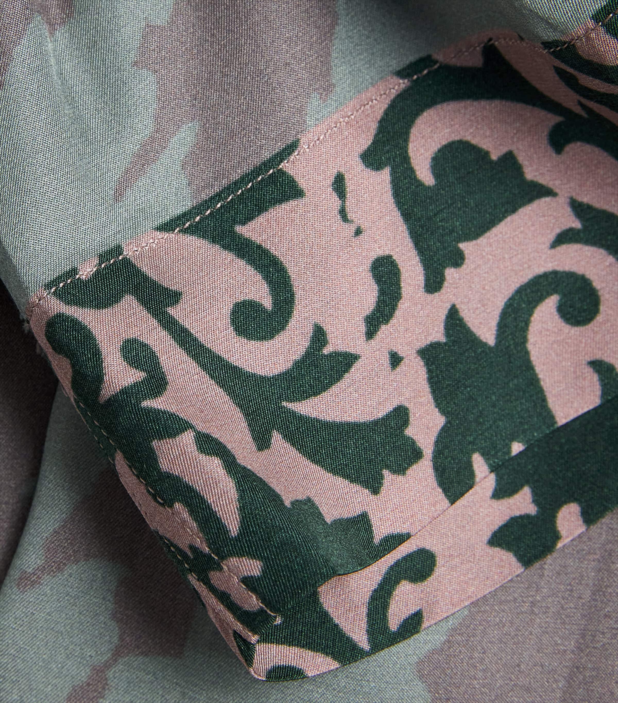 Printed Bowling Shirt 508 PETROL Image 5