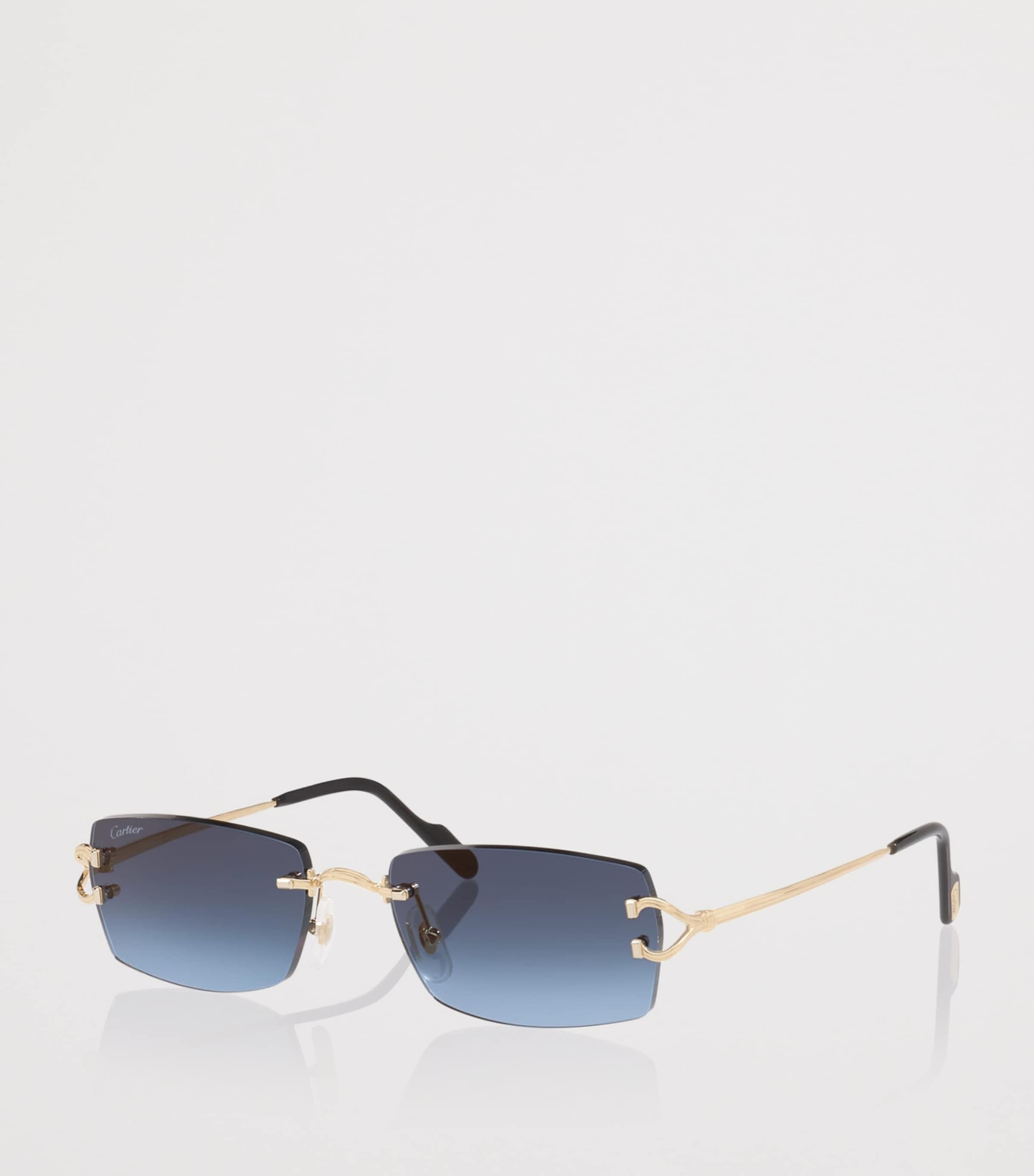 Metal Rectangular Sunglasses 2300B1 Image 2