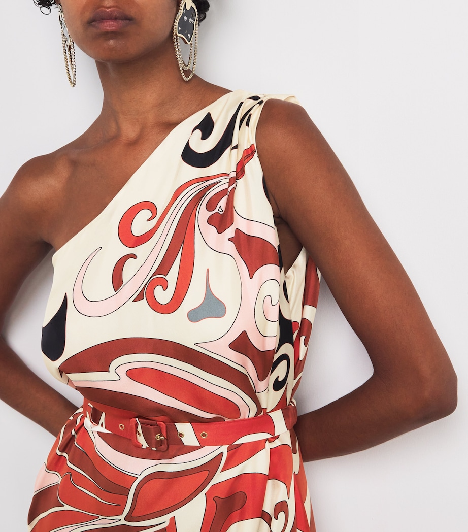 Silk One-Shoulder Roy Maxi Dress WH04 PHOENIX PLACEE Image 4