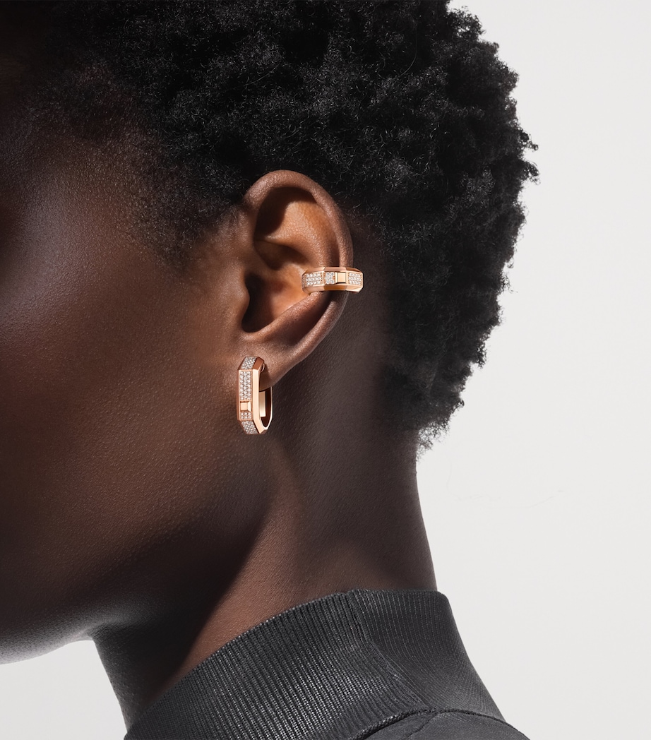 Messika Moderniste Pink Gold and Diamond Ear Cuff Pink Gold Image 2