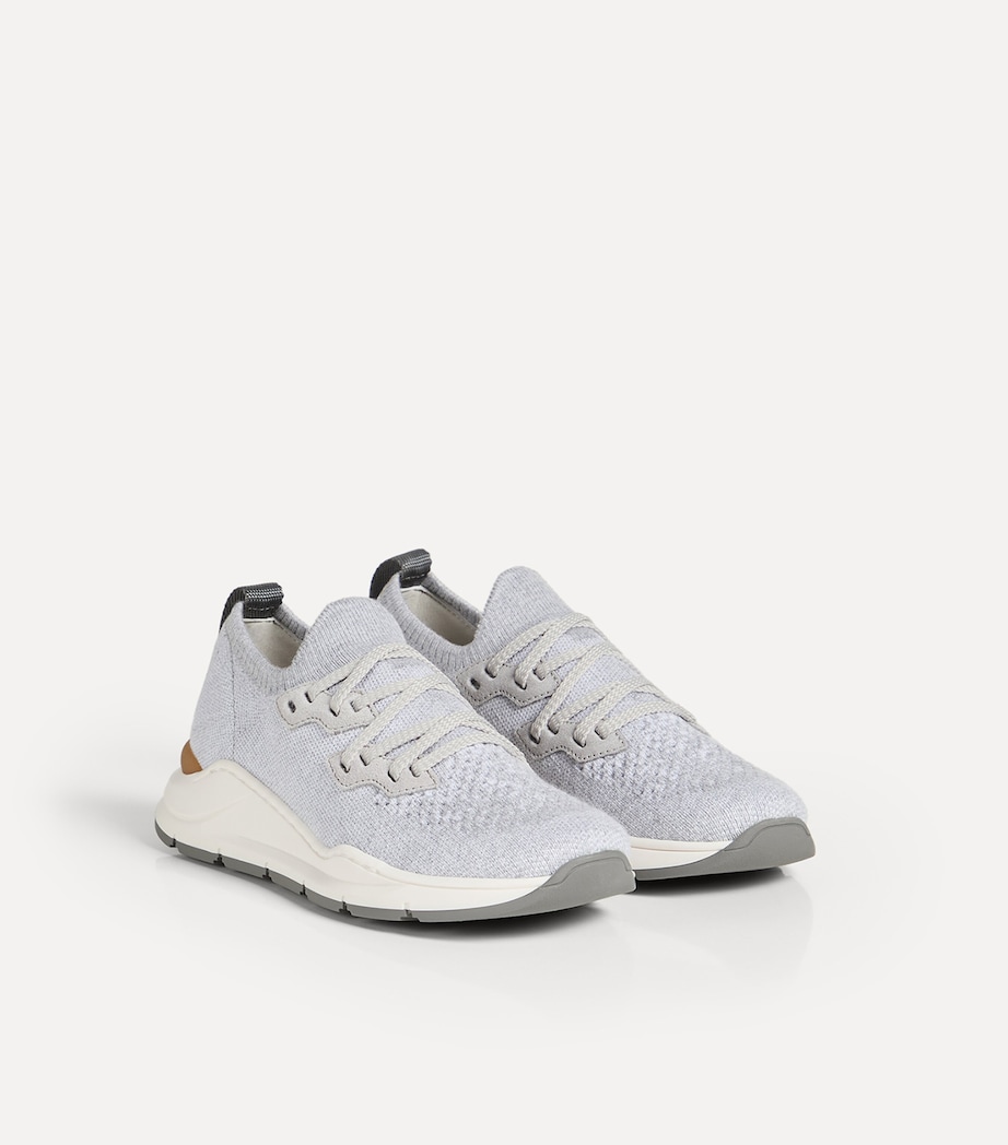 Brunello Cucinelli Kids Knitted Sneakers Image 3