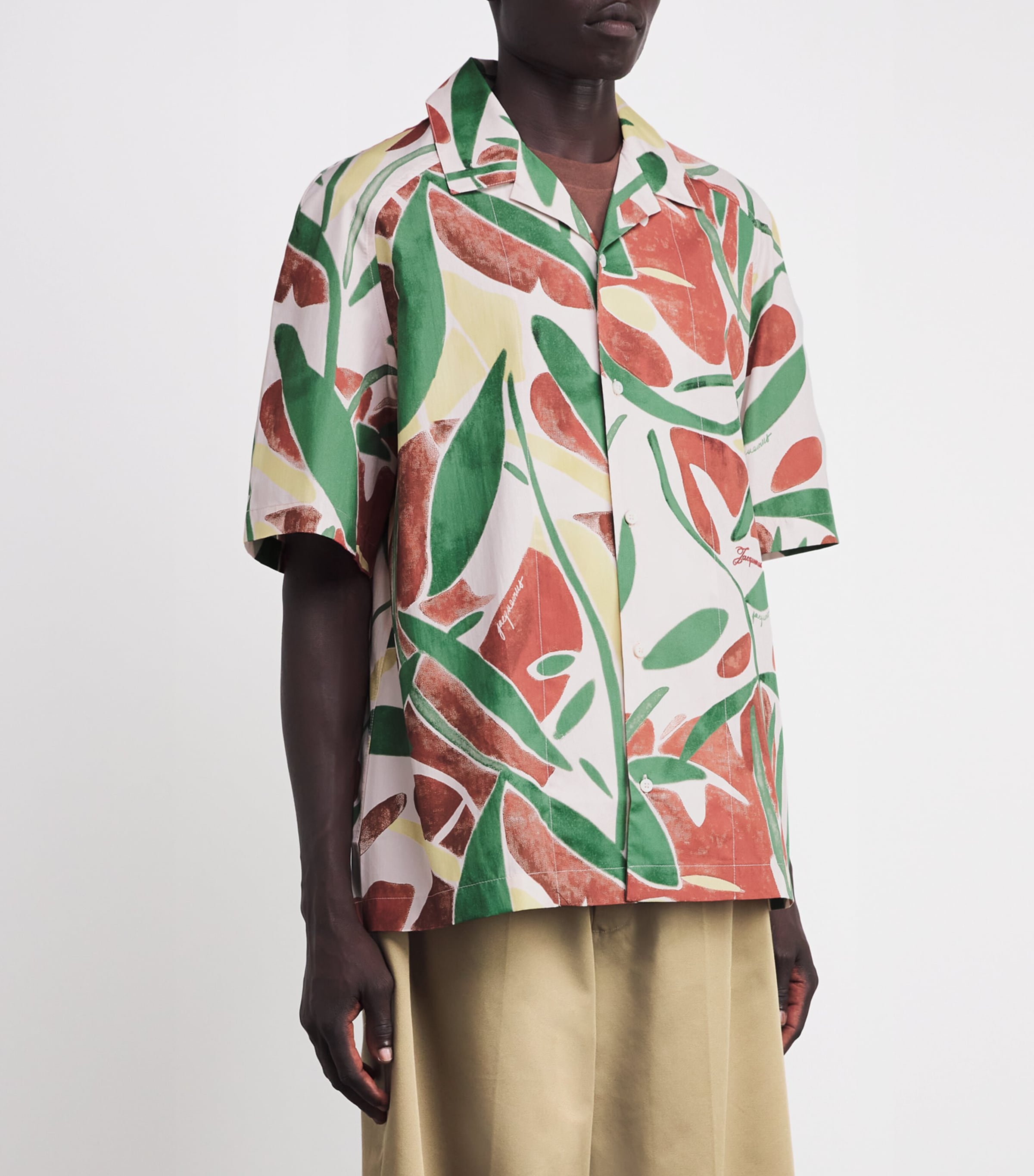 トップス JACQUEMUS 19ss floral print shirt Jacquemus floral-print short-sleeve Shirt | Neutrals | FARFETCH