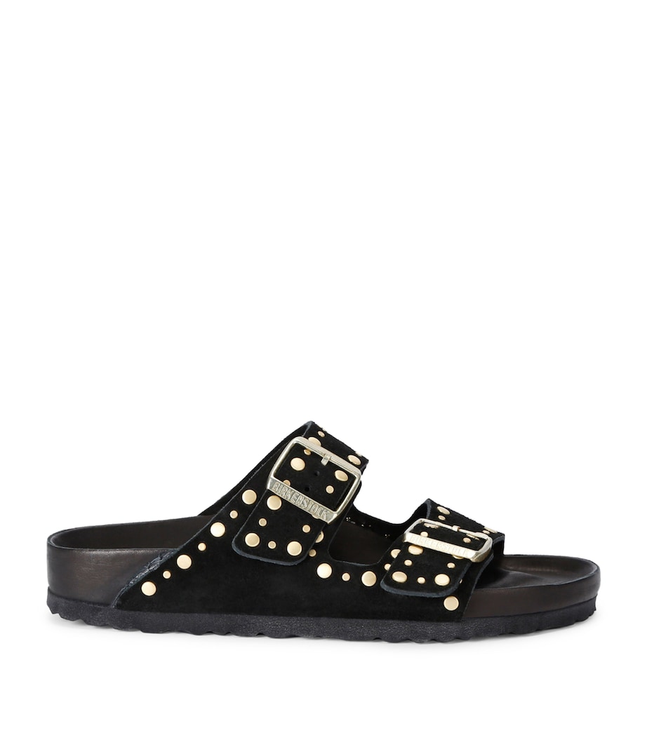 Suede Studded Arizona Sandals BLACK Image 1