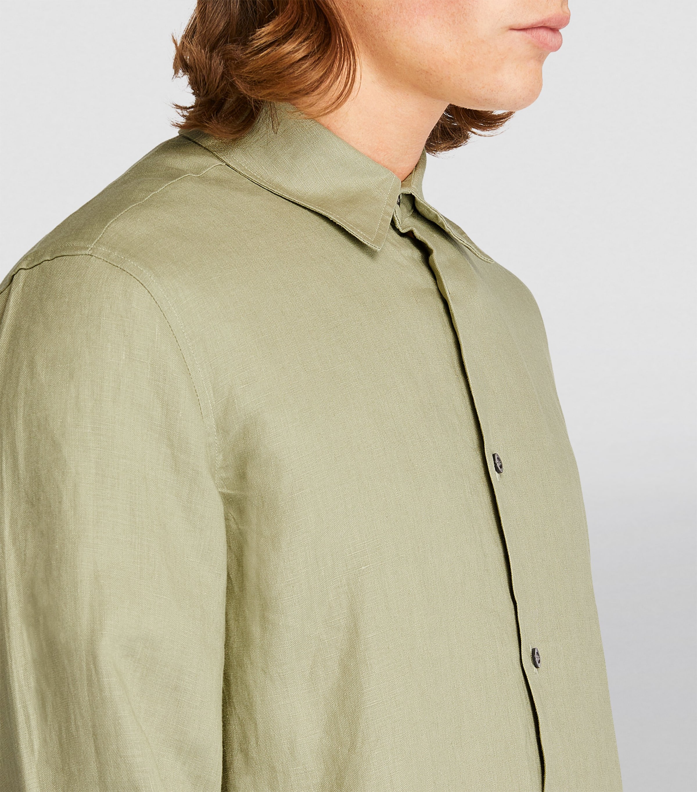 Linen Shirt SAGE- 16 Image 6