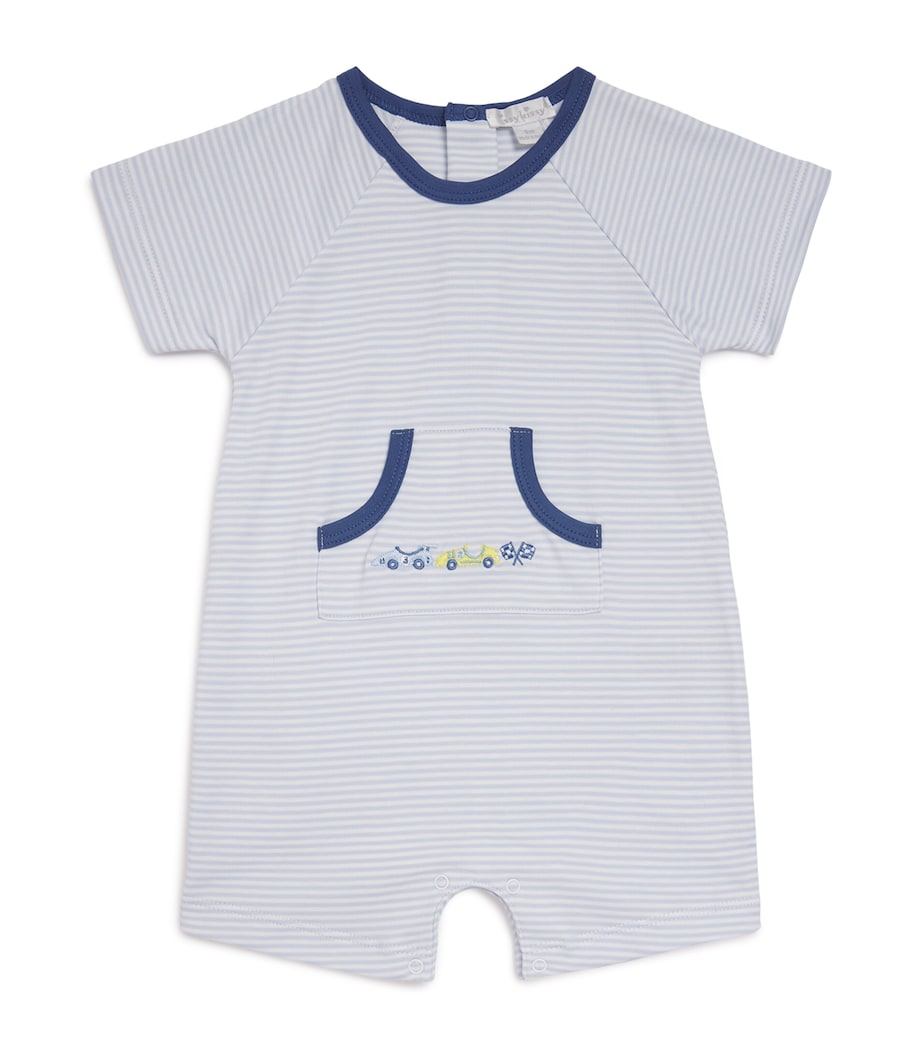 Pima Cotton Sizzling Speedway Playsuit (9 Months) K480LIGHT BLUE Image 1