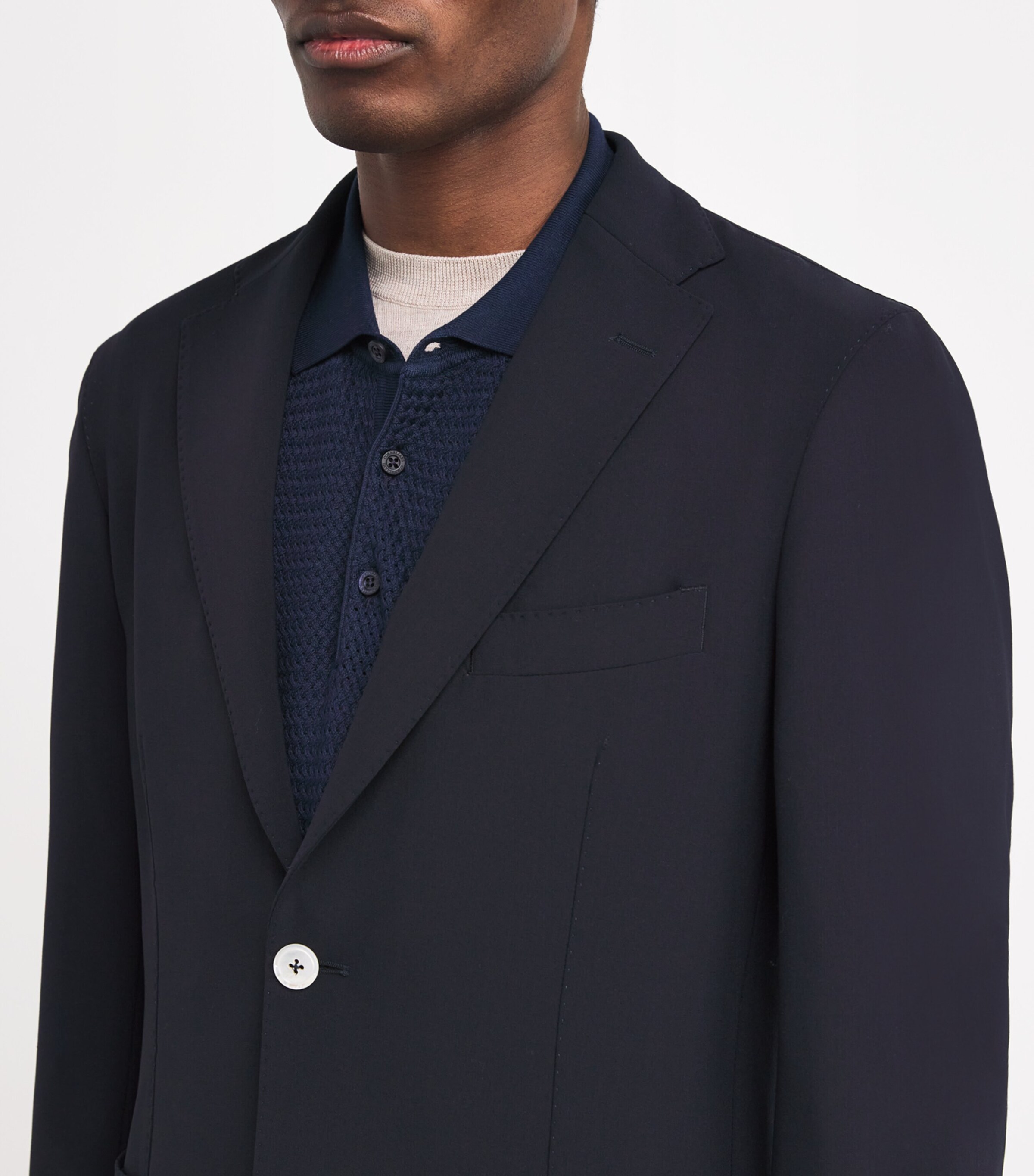 Stretch-Wool Blazer 16 NAVY Image 6