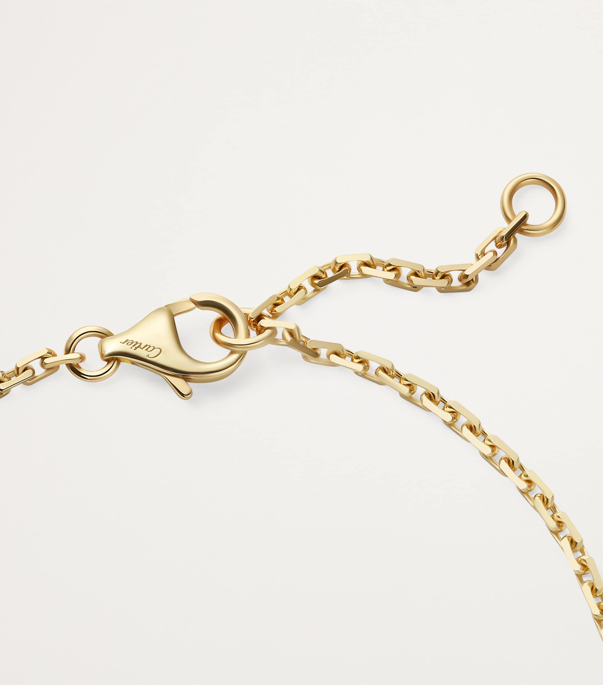 Yellow Gold and Diamond LOVE Chain Bracelet YELLOW GOLD Image 7
