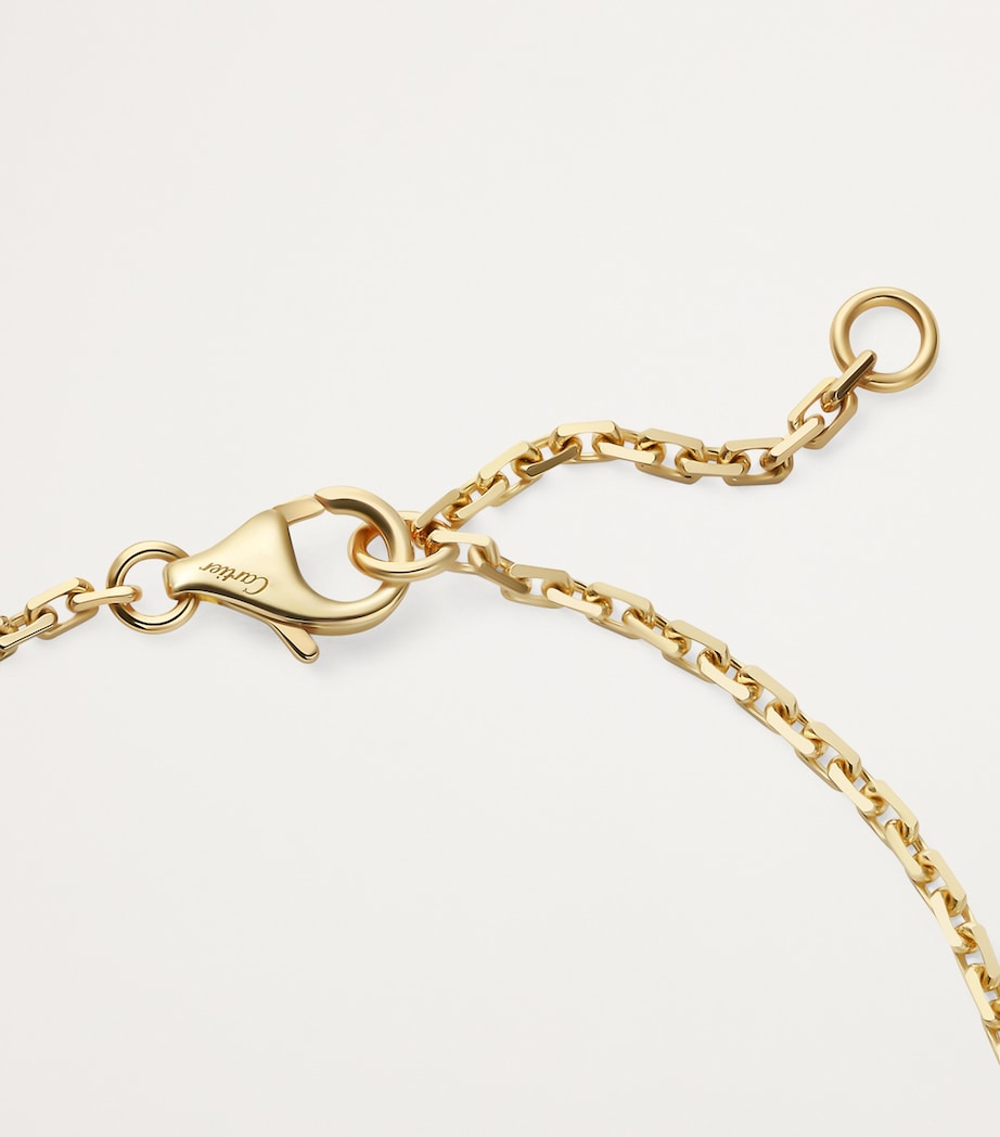 Yellow Gold and Diamond LOVE Chain Bracelet YELLOW GOLD Image 7