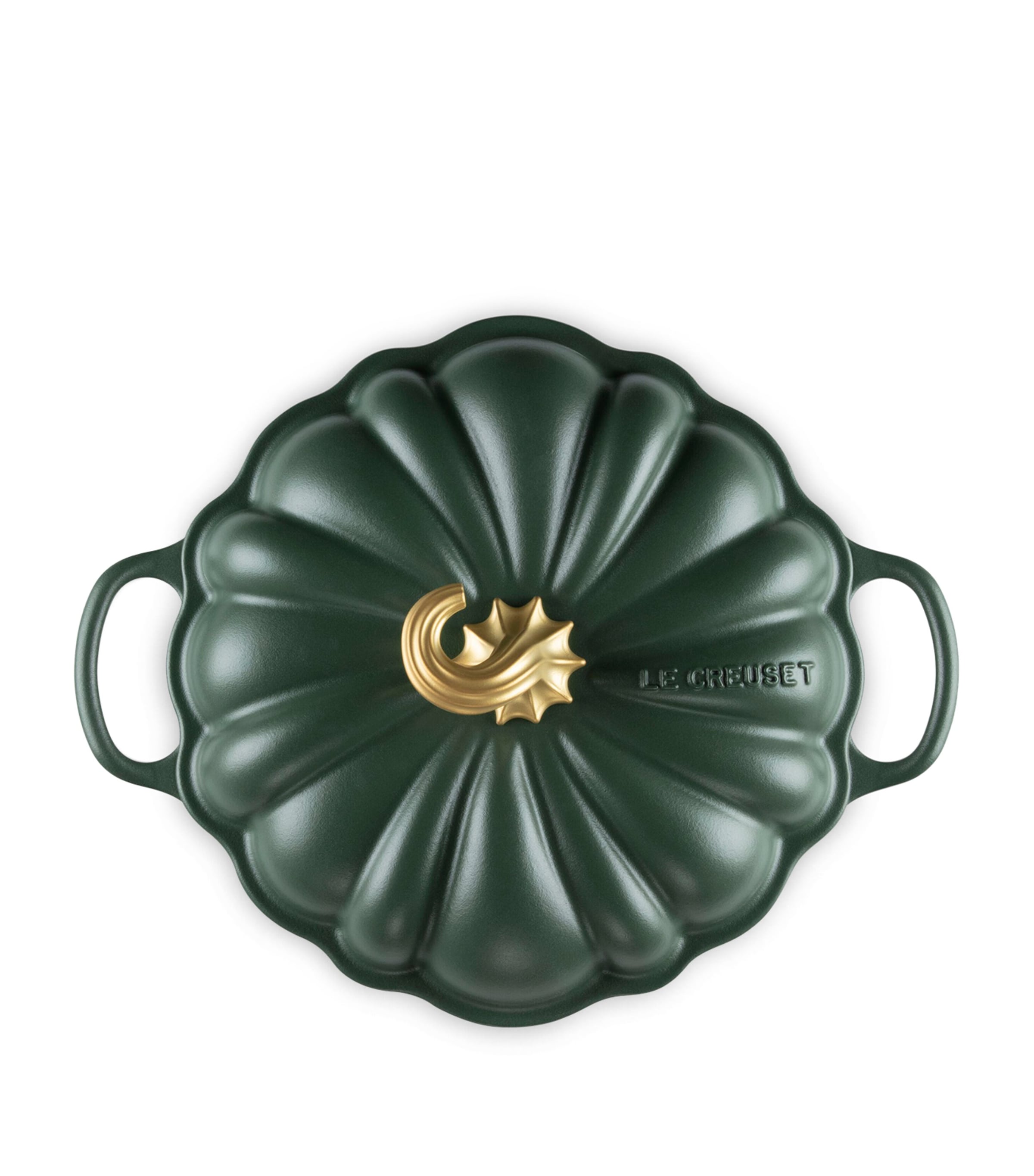 Le Creuset Cast Iron Pumpkin Casserole Dish (24cm) Green Image 5
