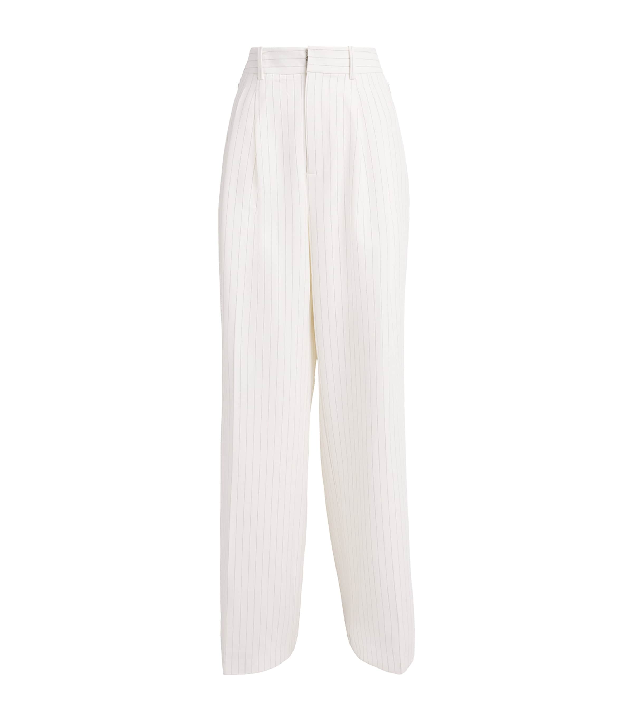 Stripe Essential Suiting Trousers CHESTNUT PIN STRIPE Image 1