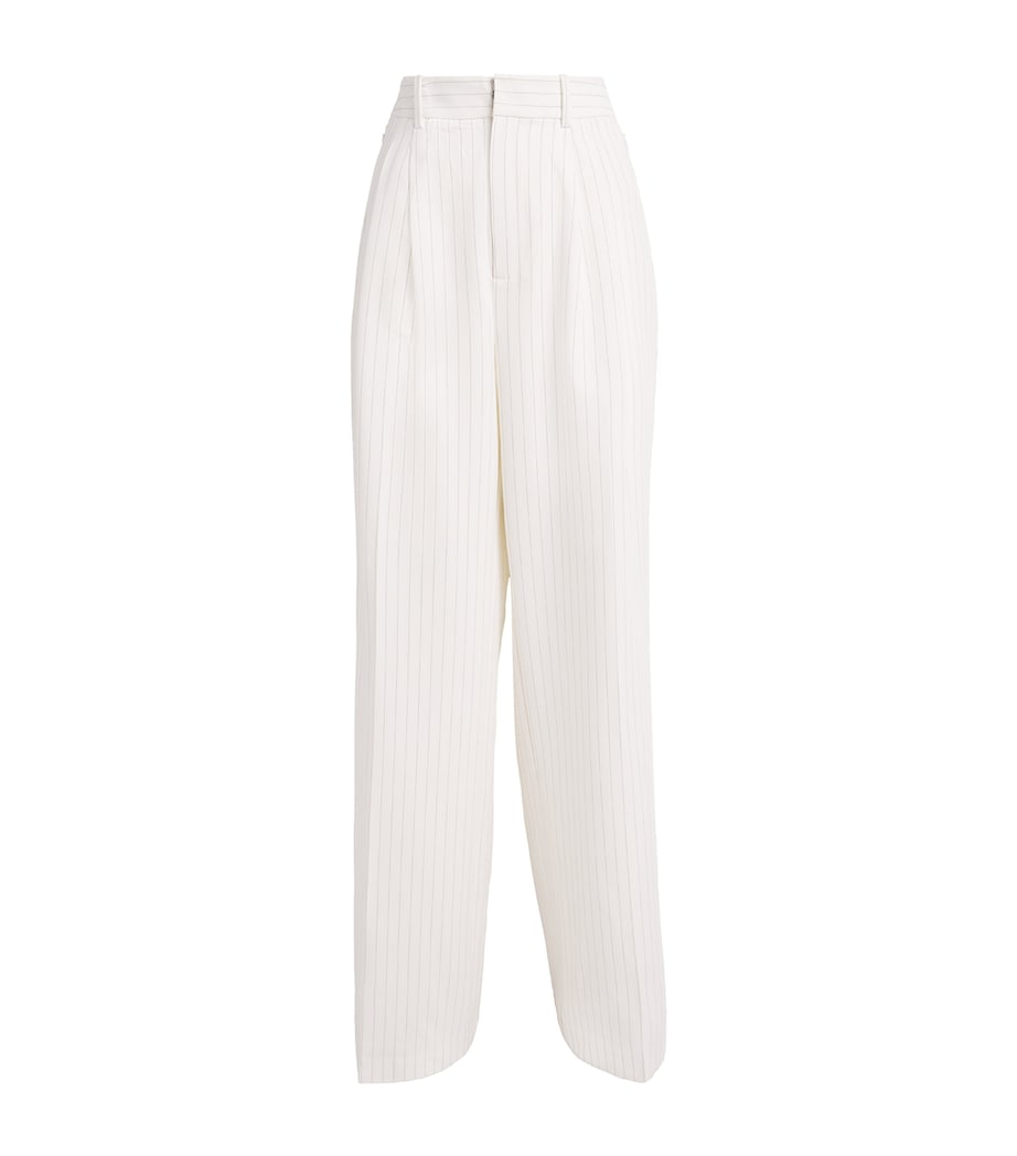 Stripe Essential Suiting Trousers CHESTNUT PIN STRIPE Image 1