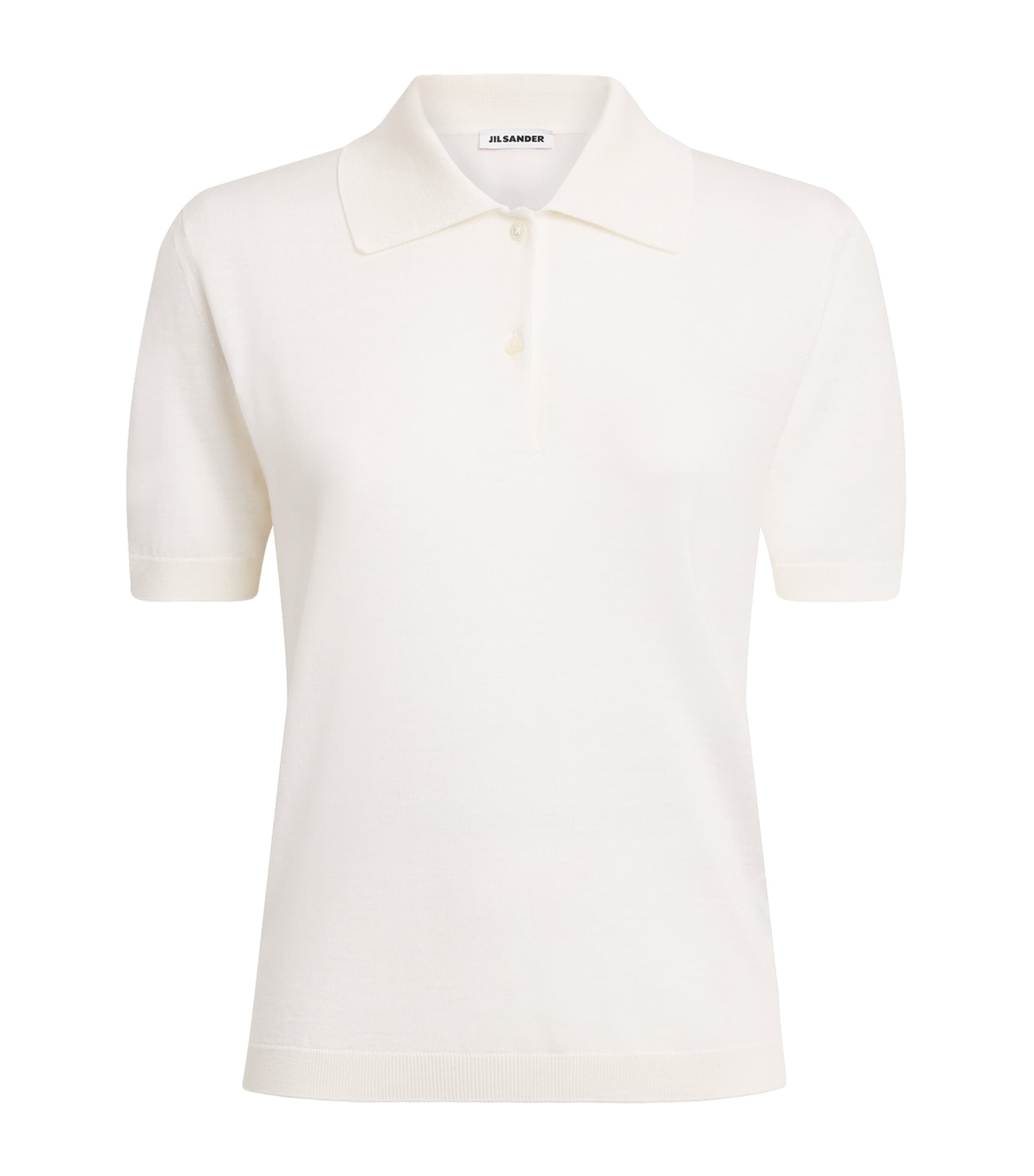 Jil Sander Womens Wool Polo Shirt Piuma Image 1