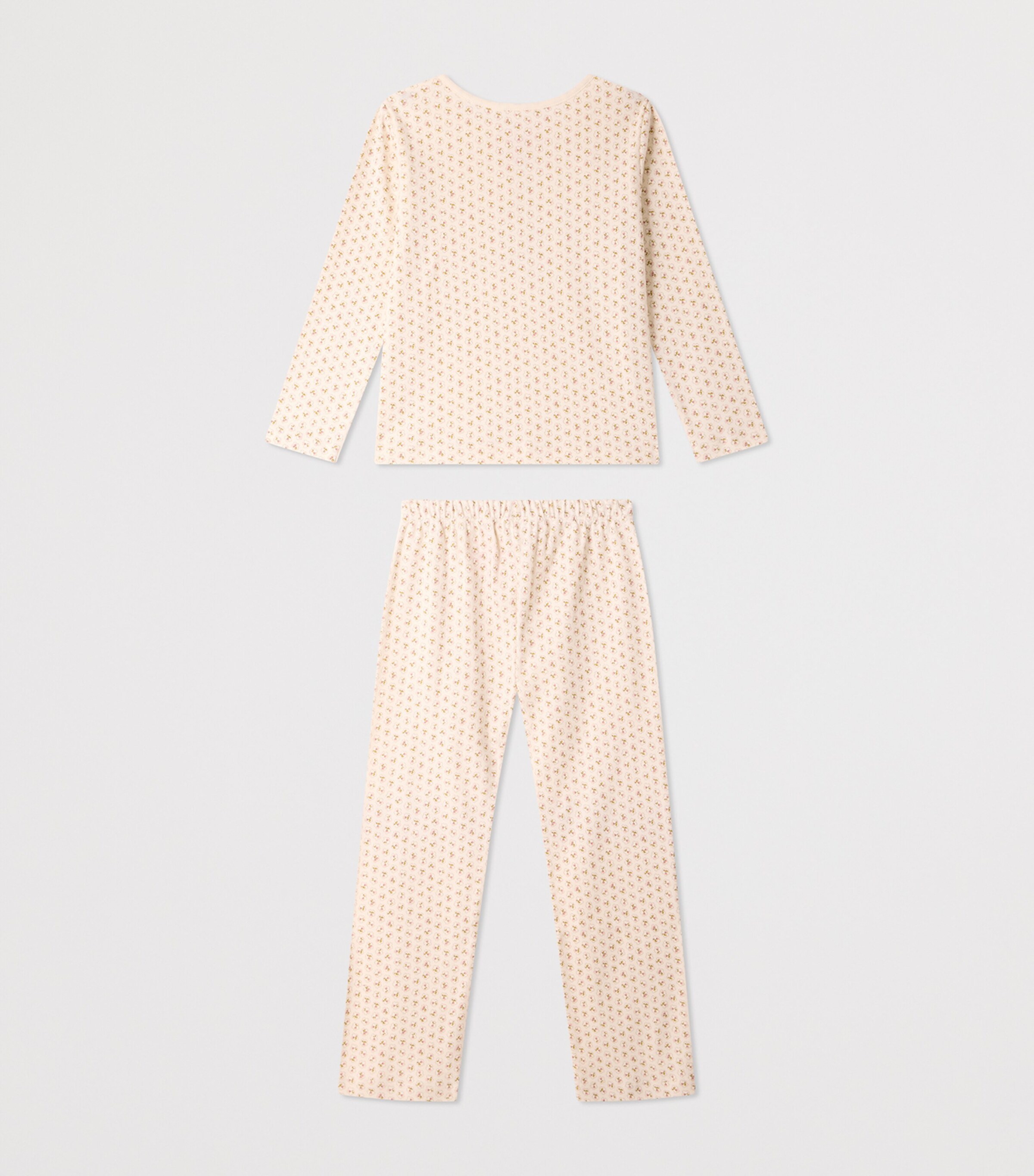 Bonpoint Cotton Cherry Print Pyjamas (4-8 Years) Imp Rose Fane Image 2