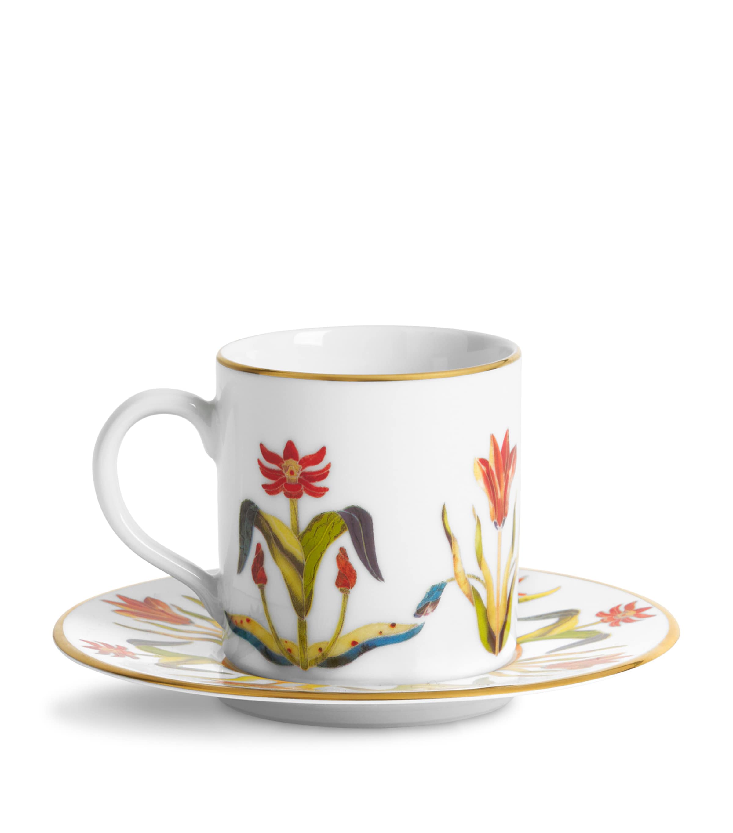 L'Objet Porcelain Grand Tour Espresso Cup and Saucer Image 2