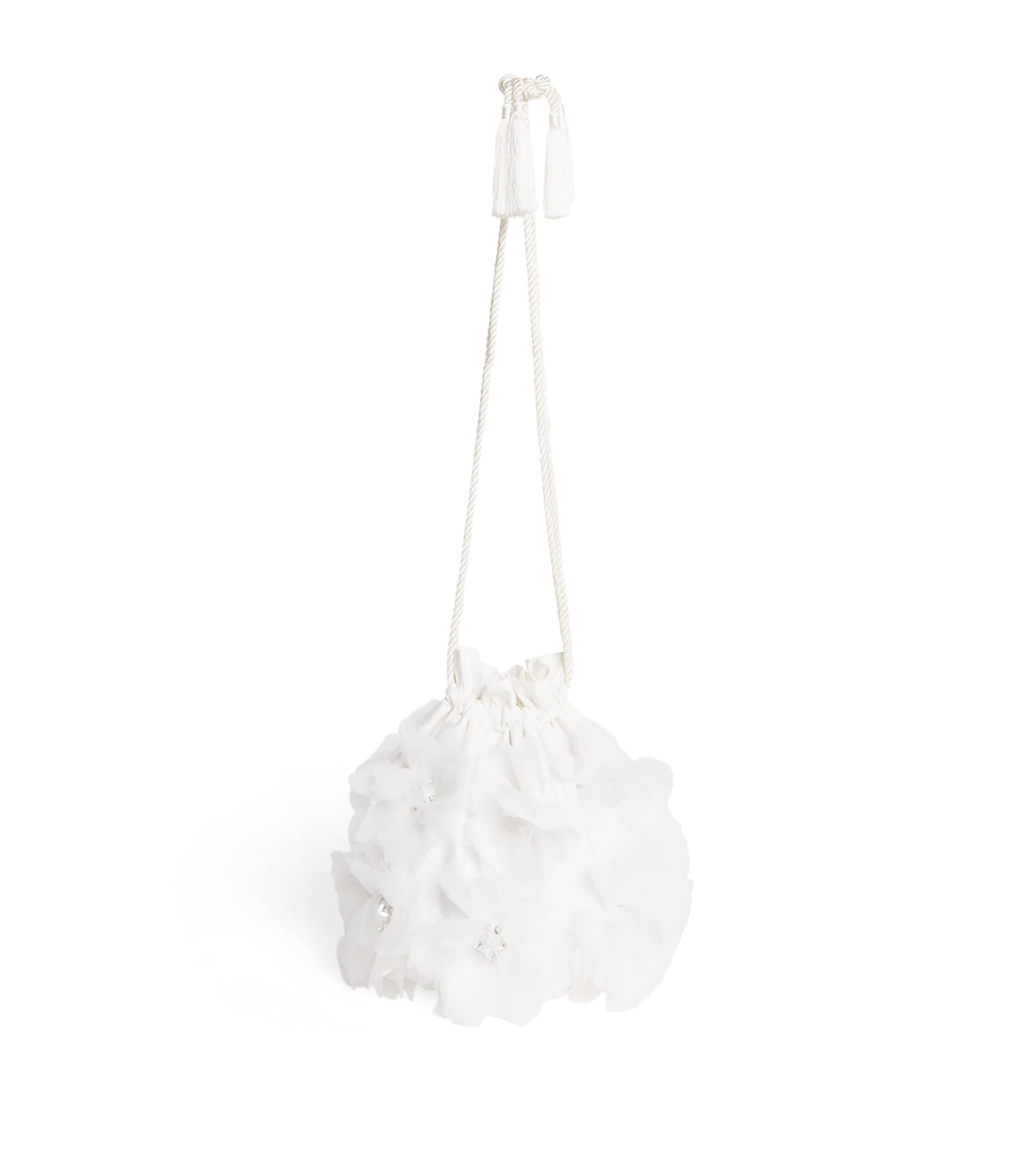 Tutu Du Monde Embellished Camellia Bag In White
