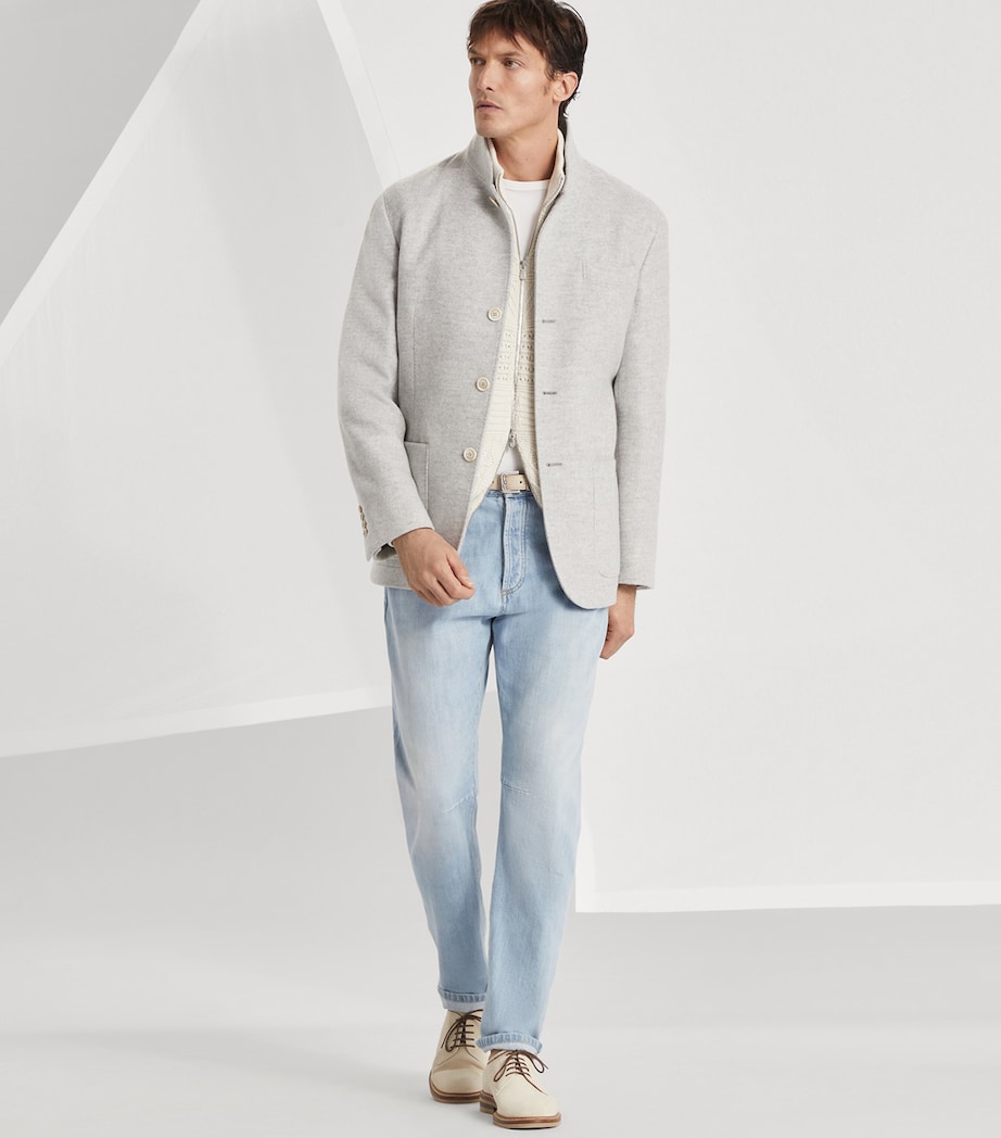 Cashmere Coat PEBBLE Image 5