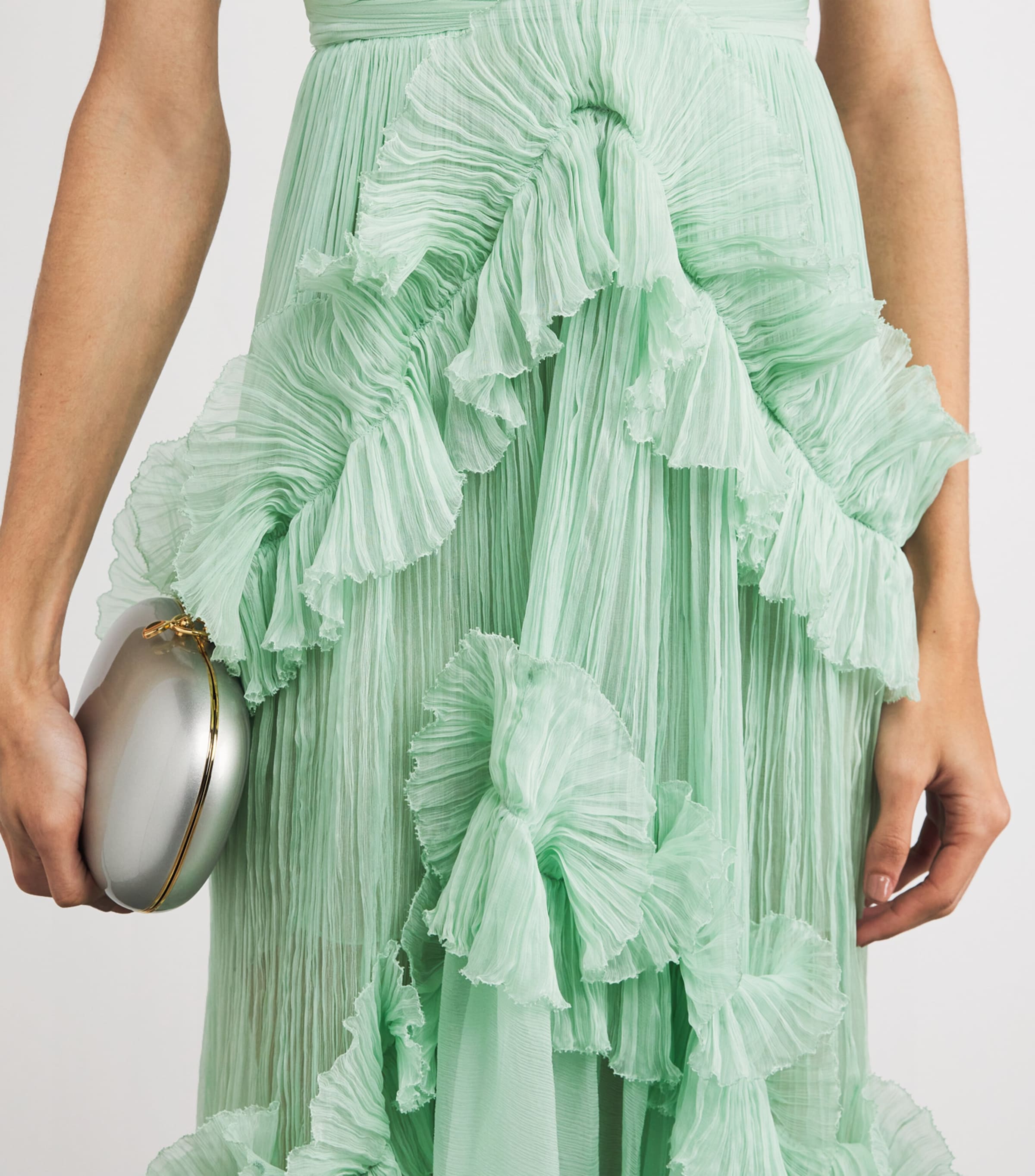 Silk Yarinna Maxi Dress BLUE MIST Image 4