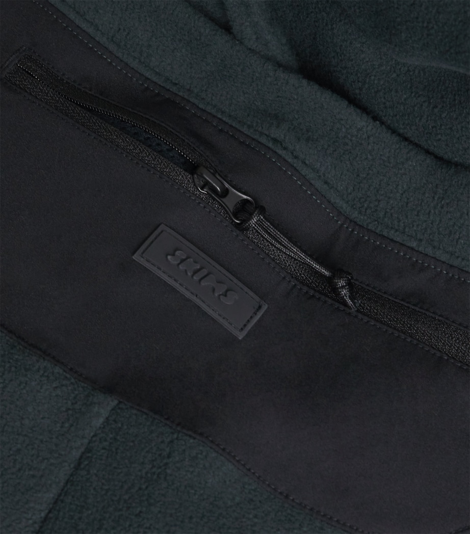 Fleece Lounge Flared Trousers DARK TEAL Image 5