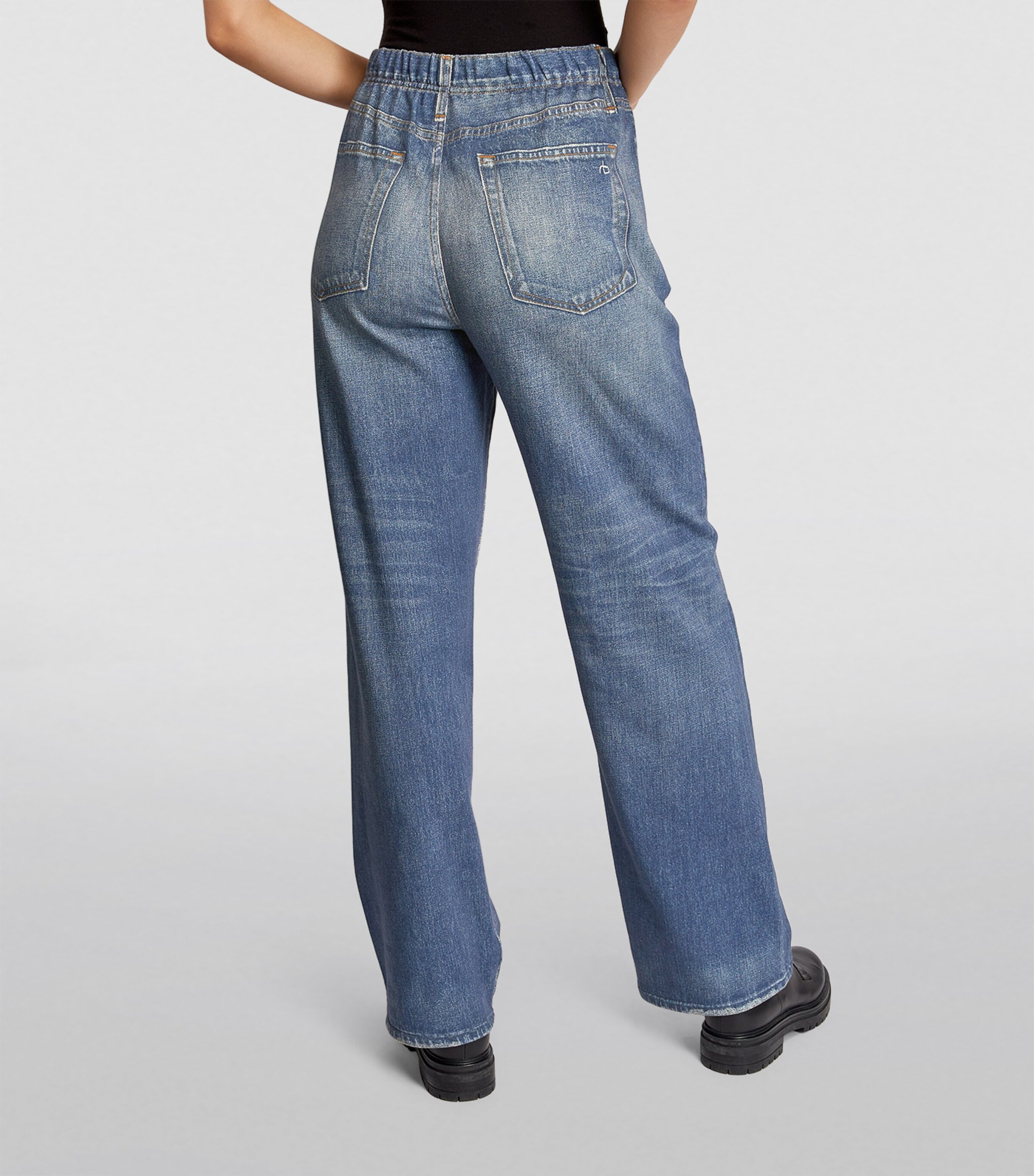 Rag & Bone Womens Miramar Wide-Leg Jeans Lenox Image 4