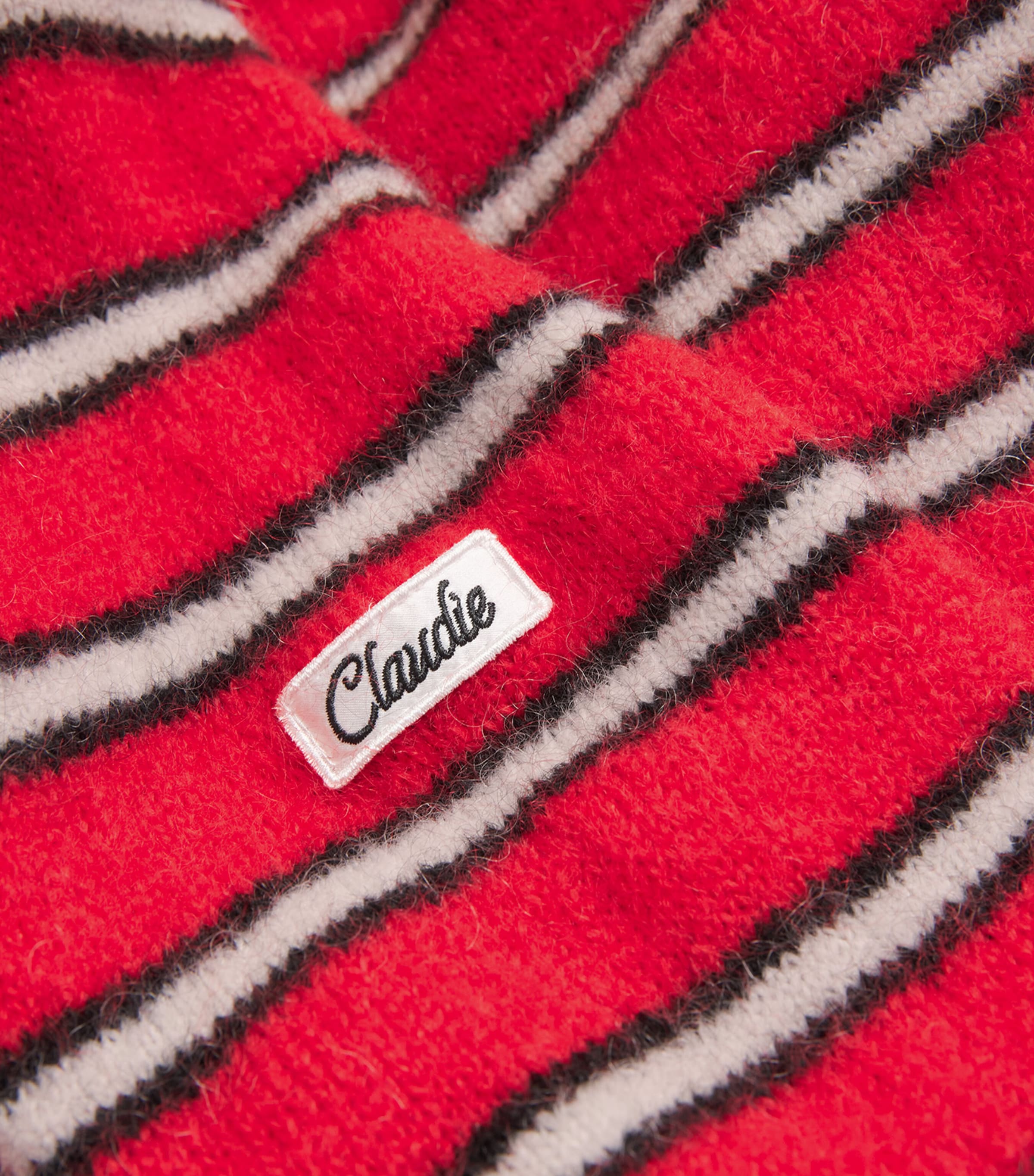 Mohair-Blend Stripe Sweater RED Image 5