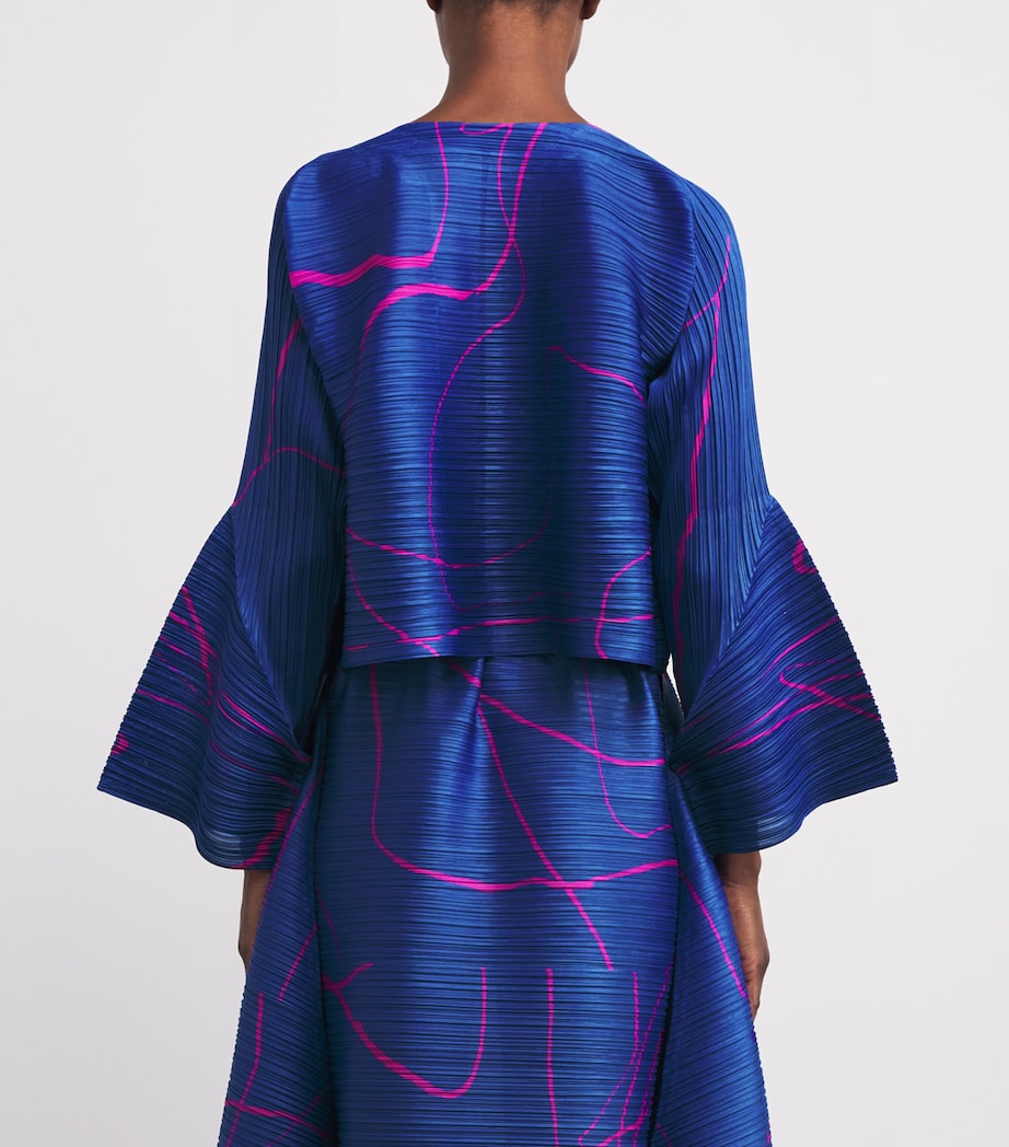 Printed Pause Jacket BLUE Image 4