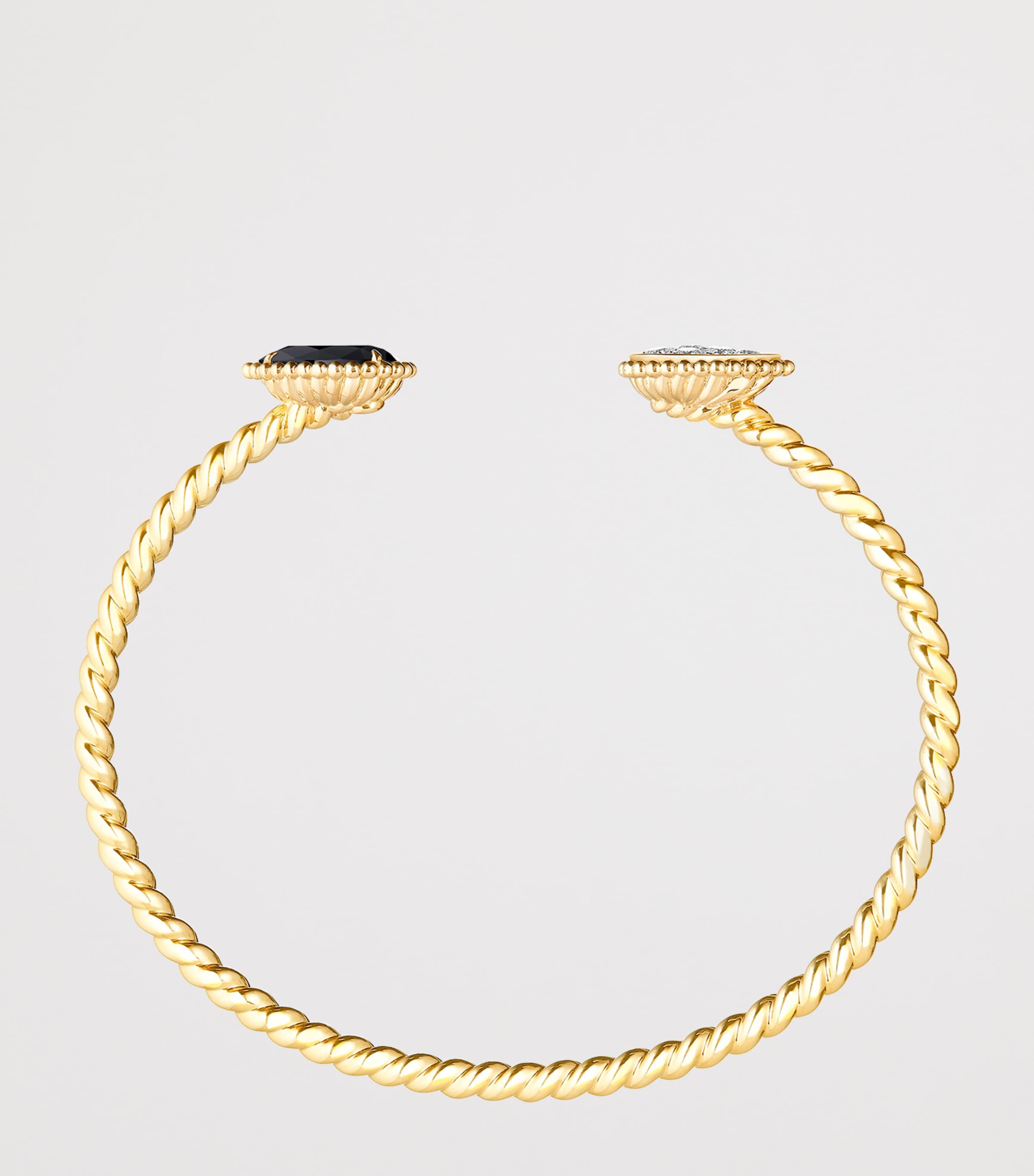 Boucheron Yellow Gold, Diamond and Onyx Serpent Bohème Bangle Yellow Gold Image 4