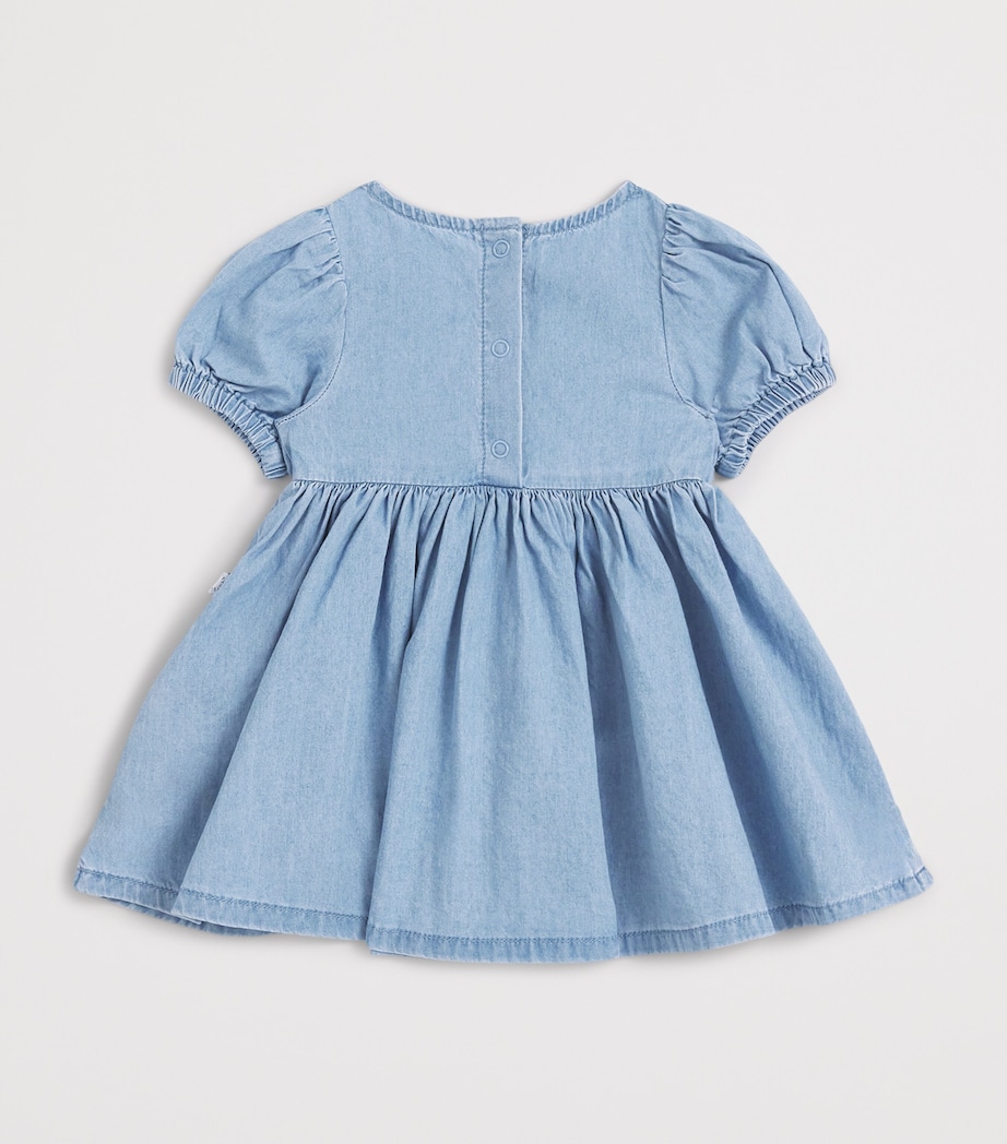 Stella McCartney Kids Ladybird Denim Dress (3-36 Months) Blue Image 2