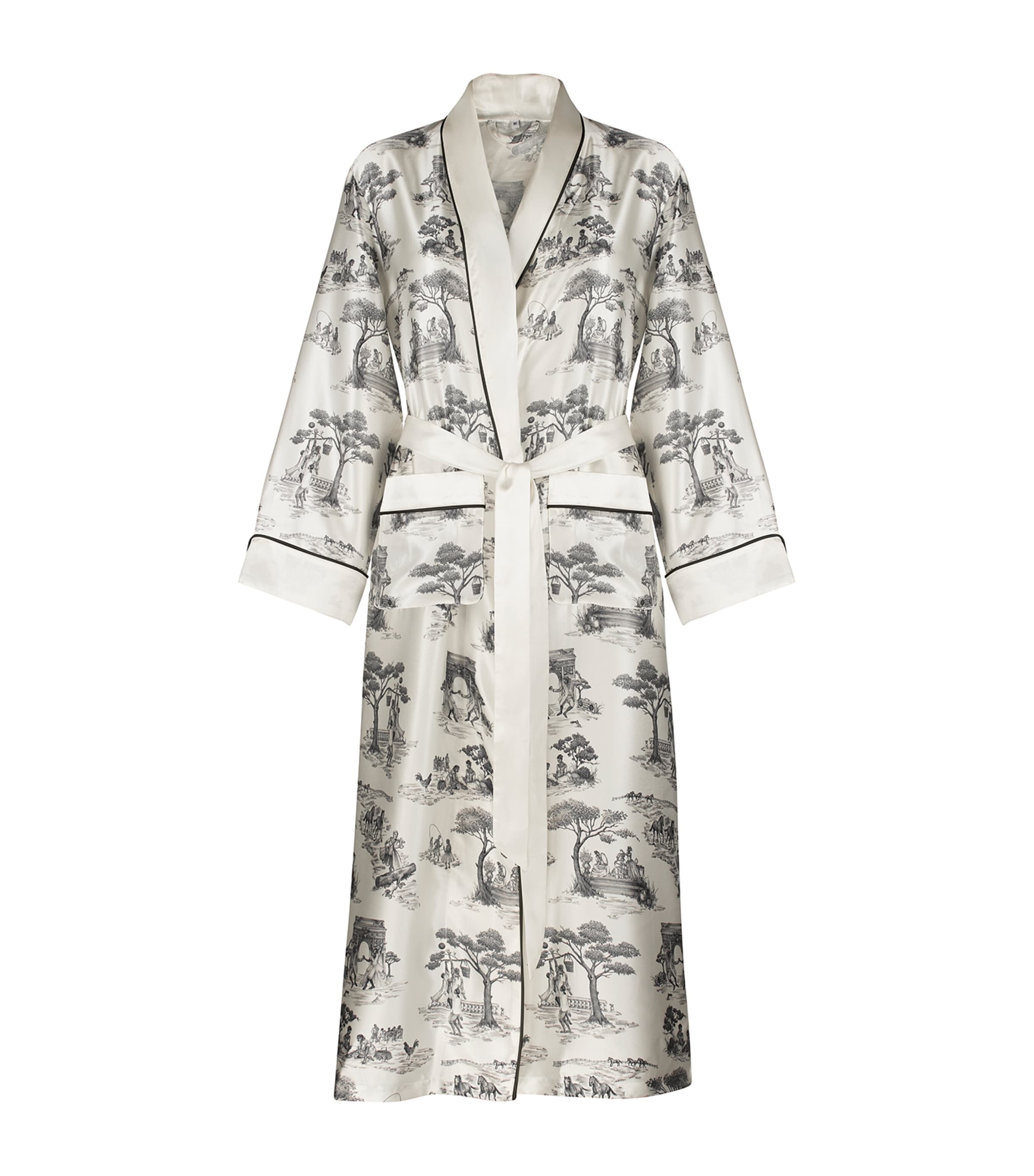 Gingerlily x Sheila Bridges Harlem Toile Print Robe (Large) | Women Clothing | Nightwear | Dressing Gowns | Designers | Gingerlily