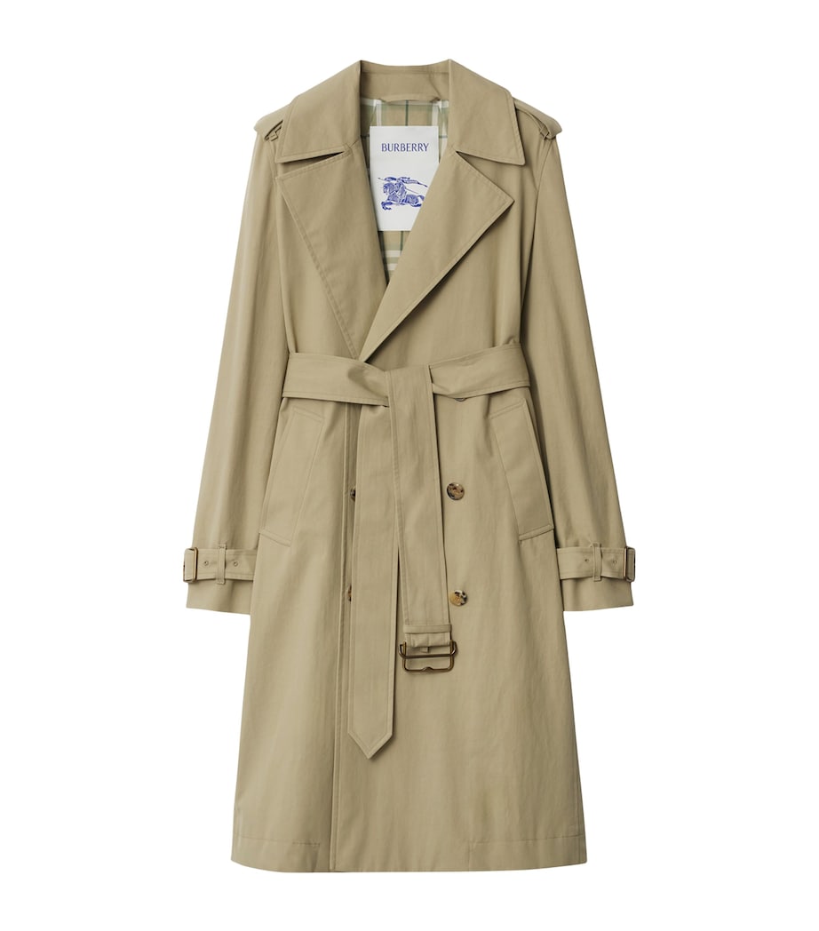 Gabardine Long Trench Coat SKYLARK Image 1