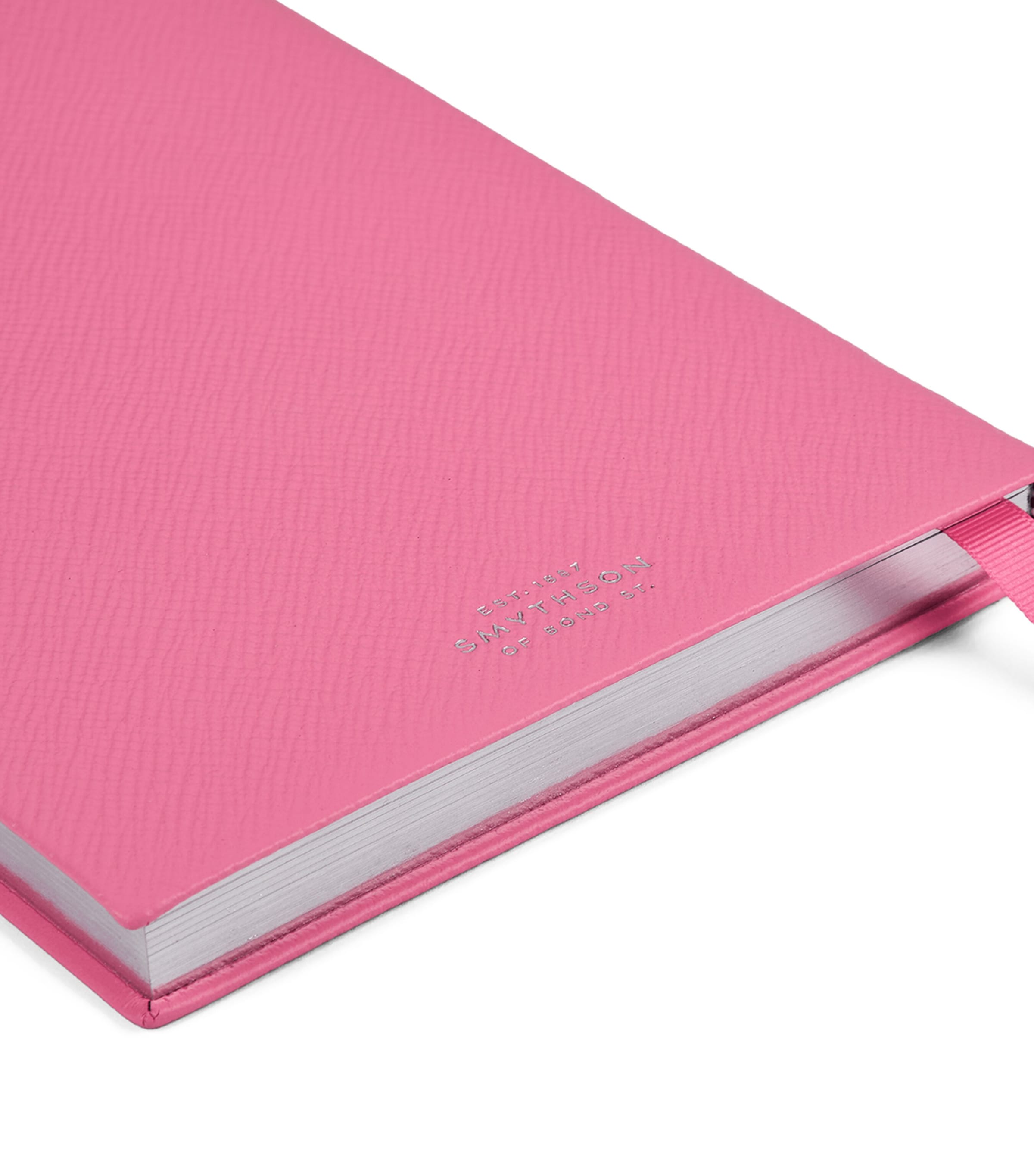 Smythson Leather Soho Notebook Flamingo Image 3