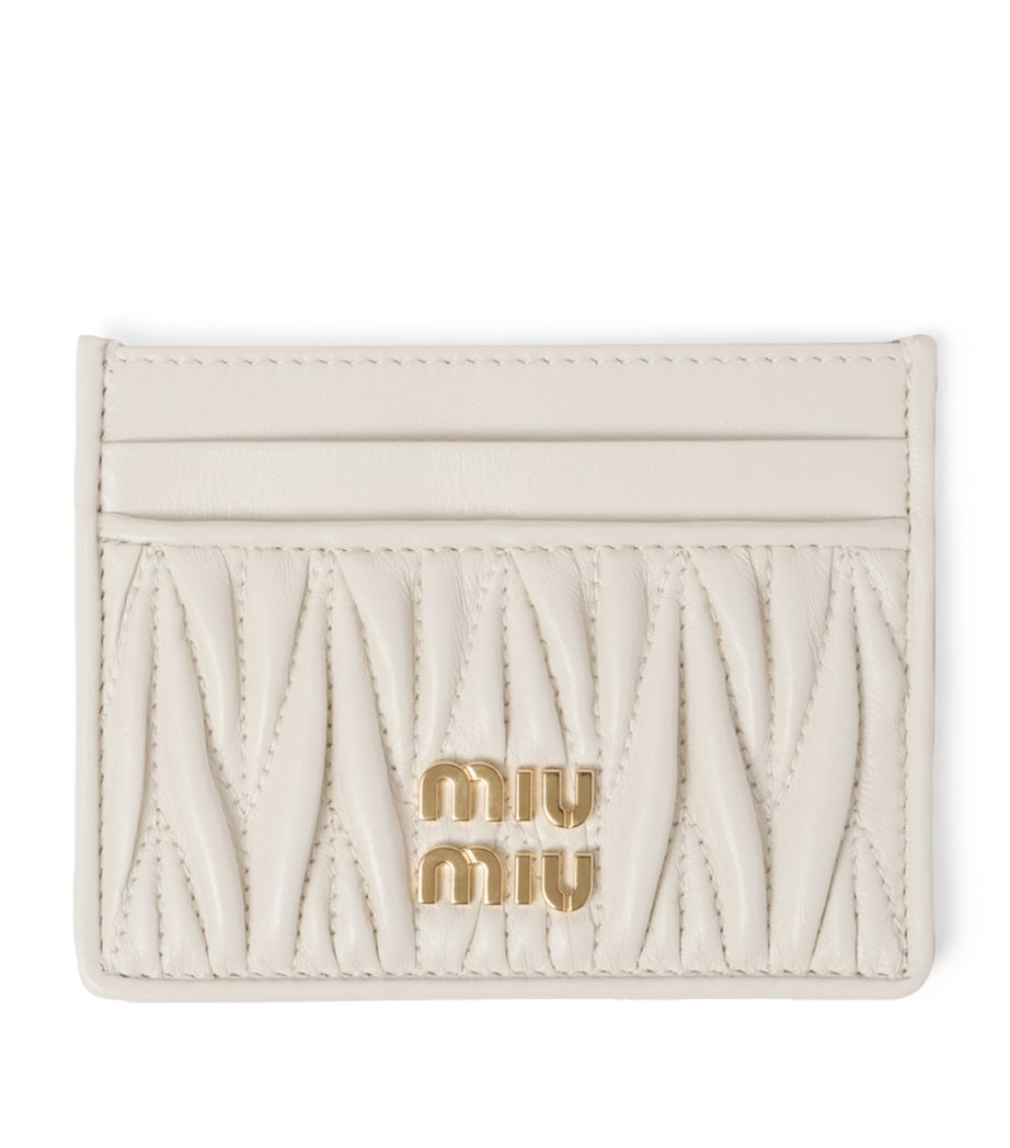 Nappa Leather Matelassé Card Holder F0009 Image 1