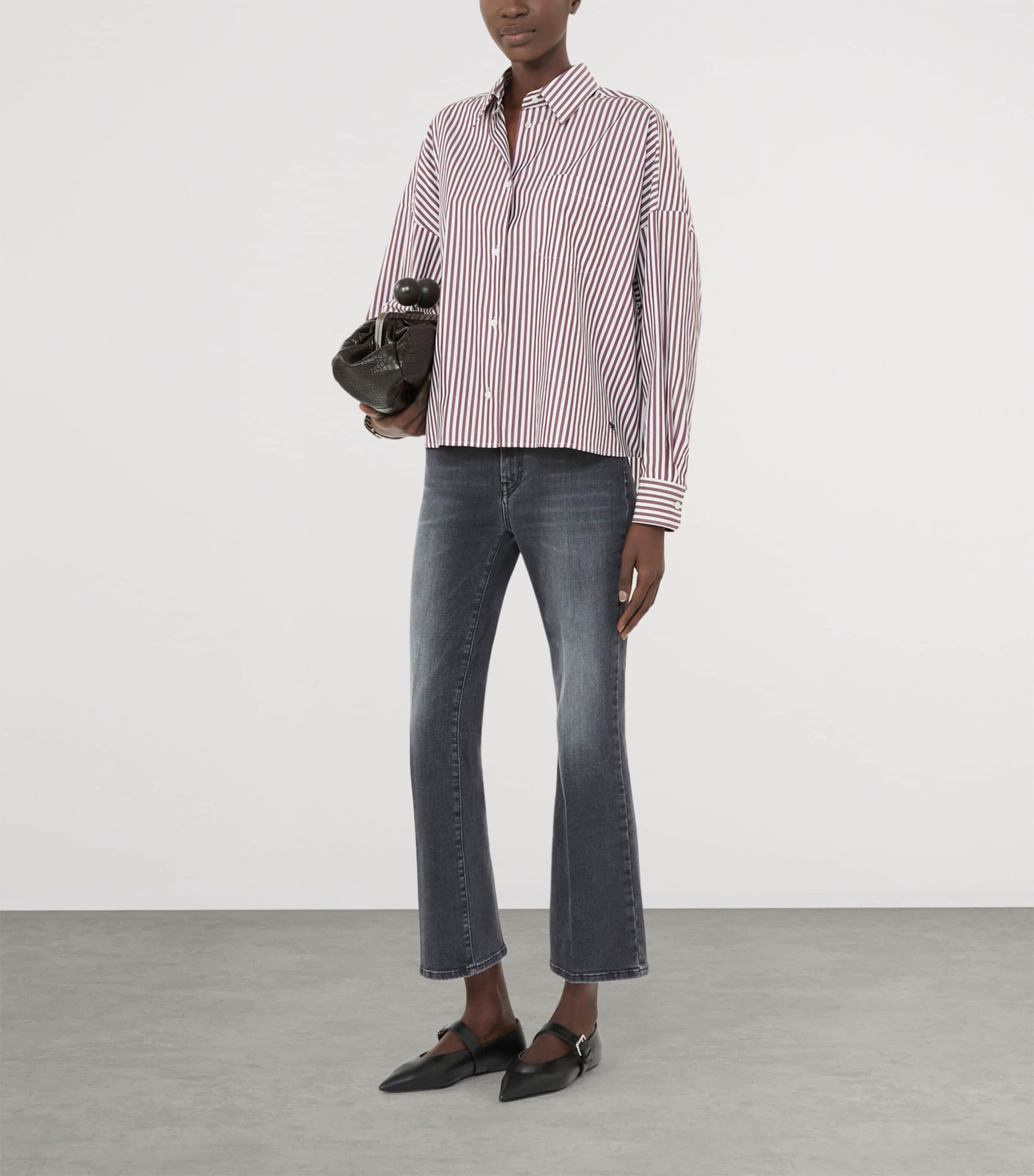 Super Stretch Slim Cropped Jeans BLACK Image 2