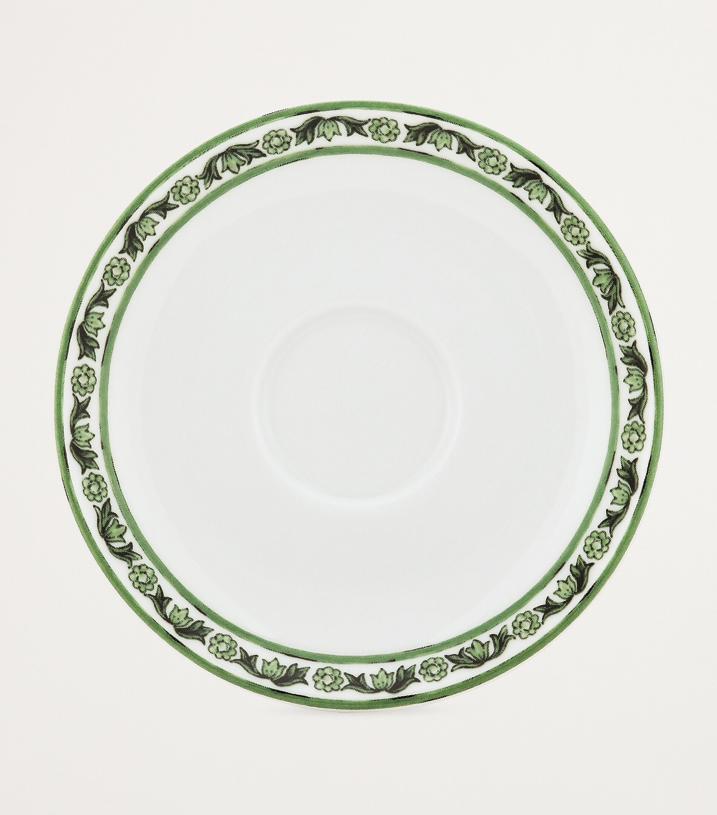 Porcelain Majolica Teacup and Saucer UV001-VERDE MAIOLICA Image 5