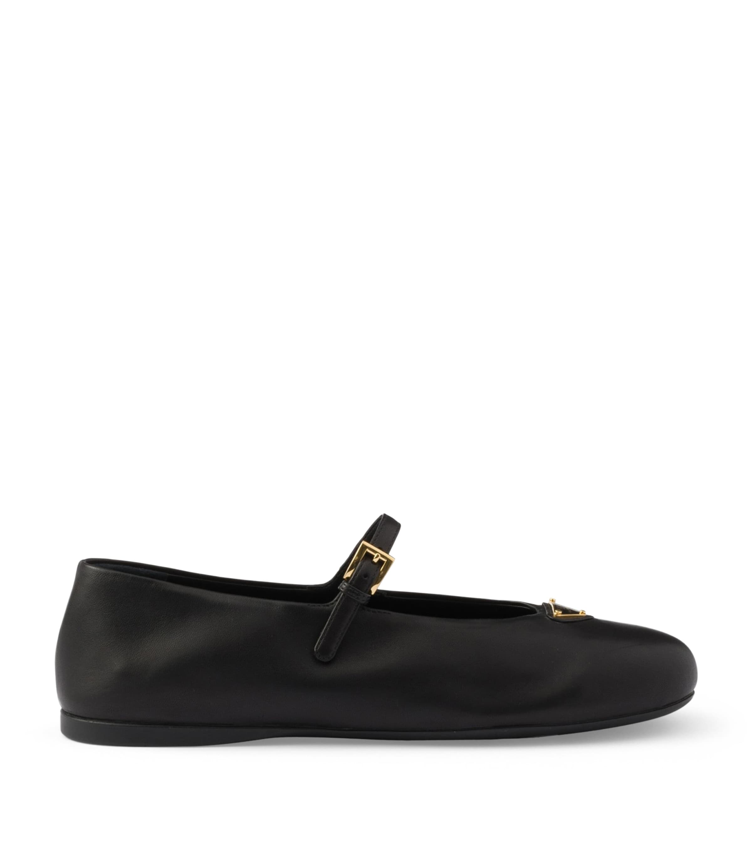 Prada Nappa Leather Ballet Flats Black Image 1