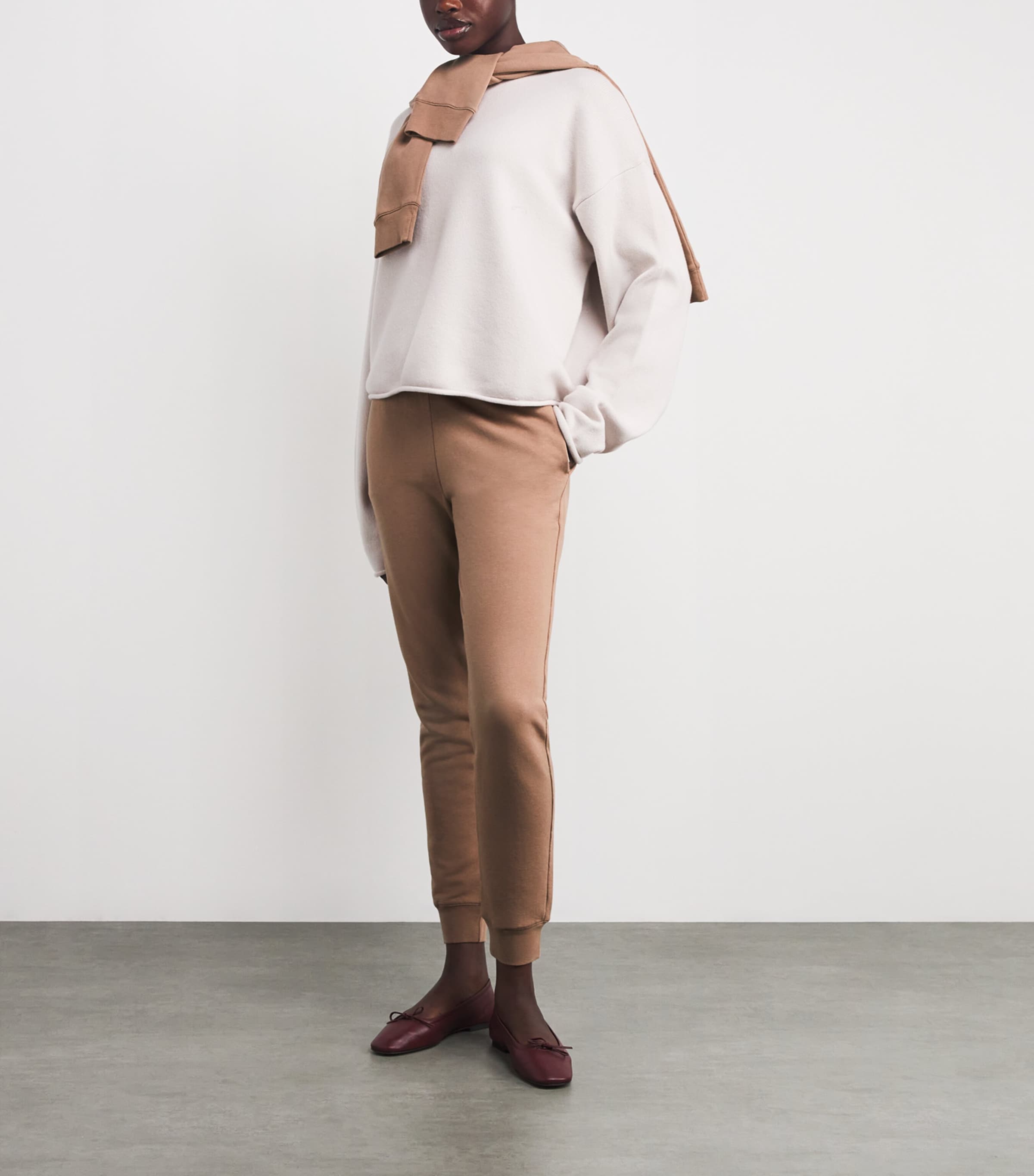 Cotton-Modal Quinn Sweatpants 1 BROWN Image 2