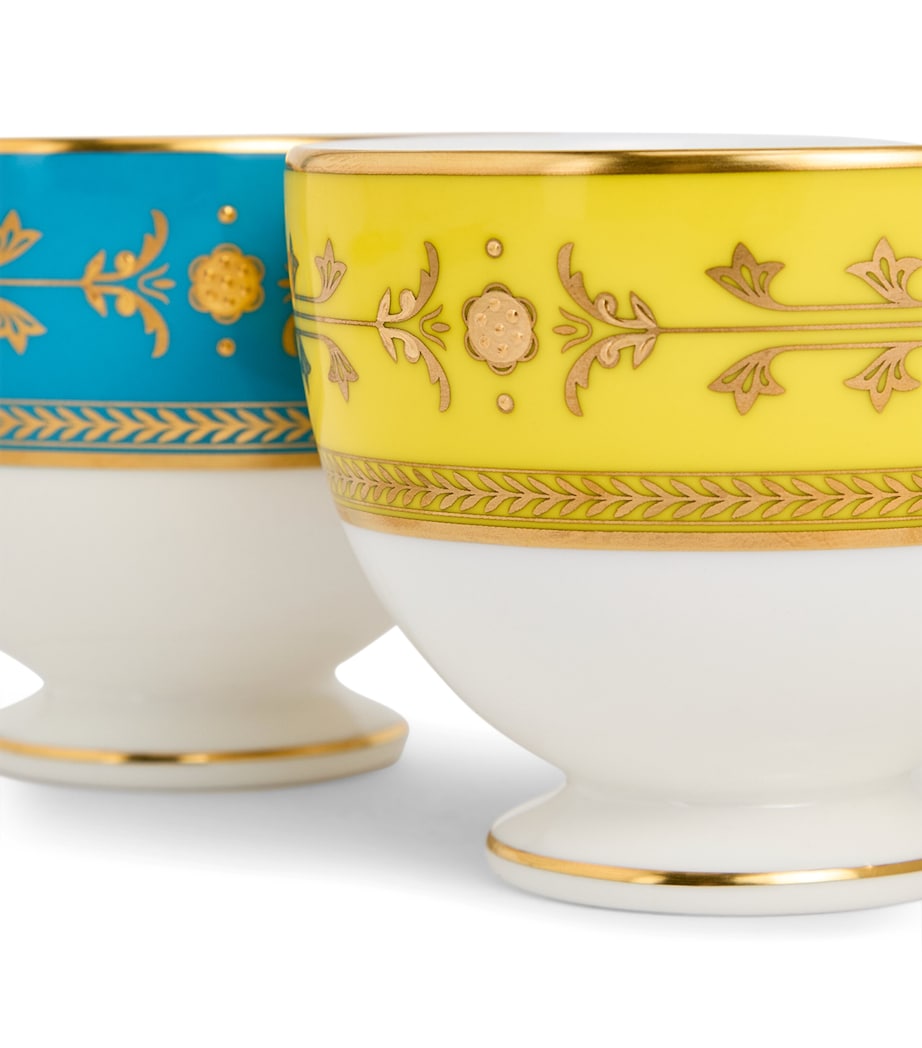 Set of 2 Bone China Bacchus Teacups and Saucers MULTI Image 5
