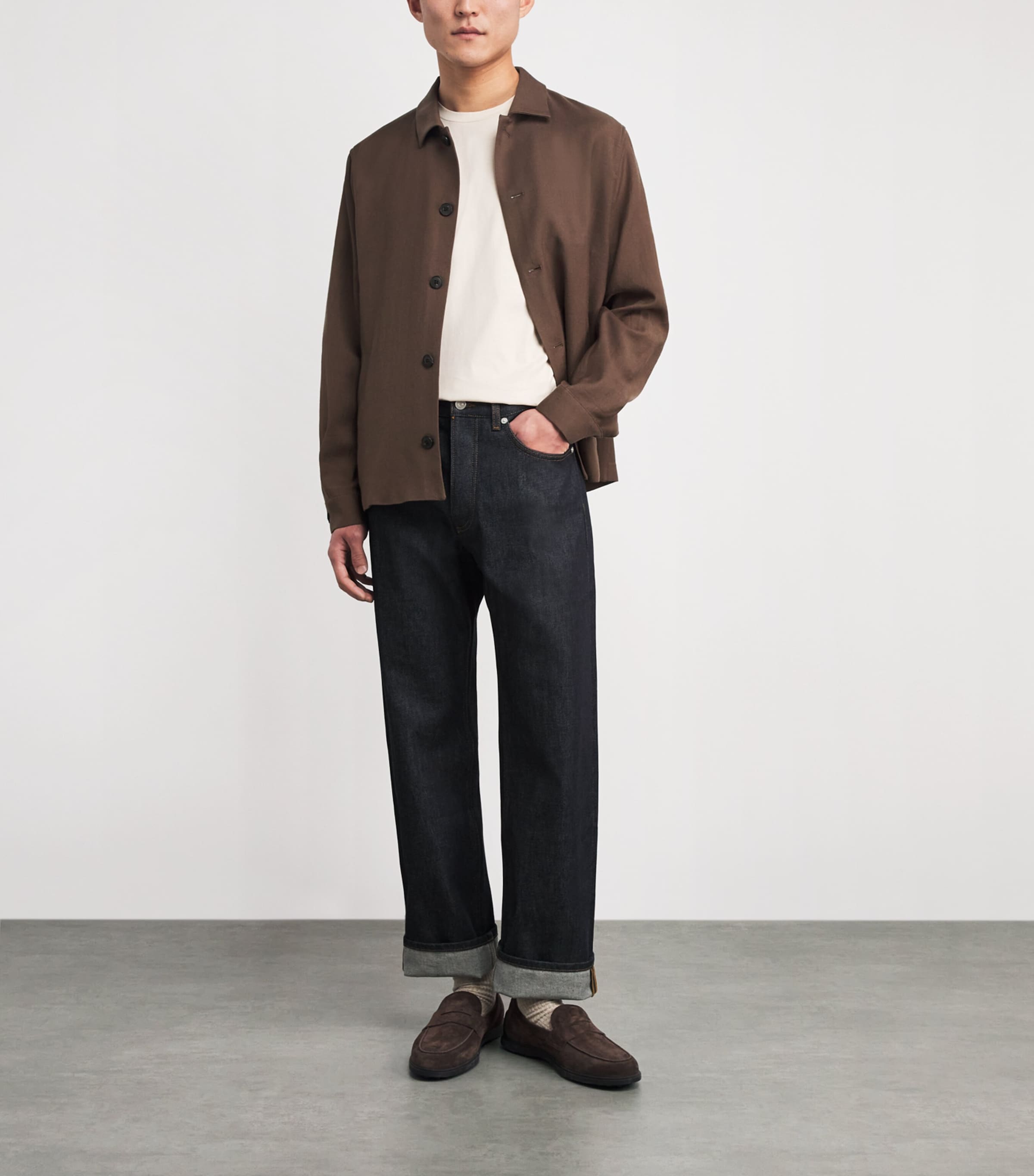 Wool Overshirt LIGHT BROWN BRDB Image 2
