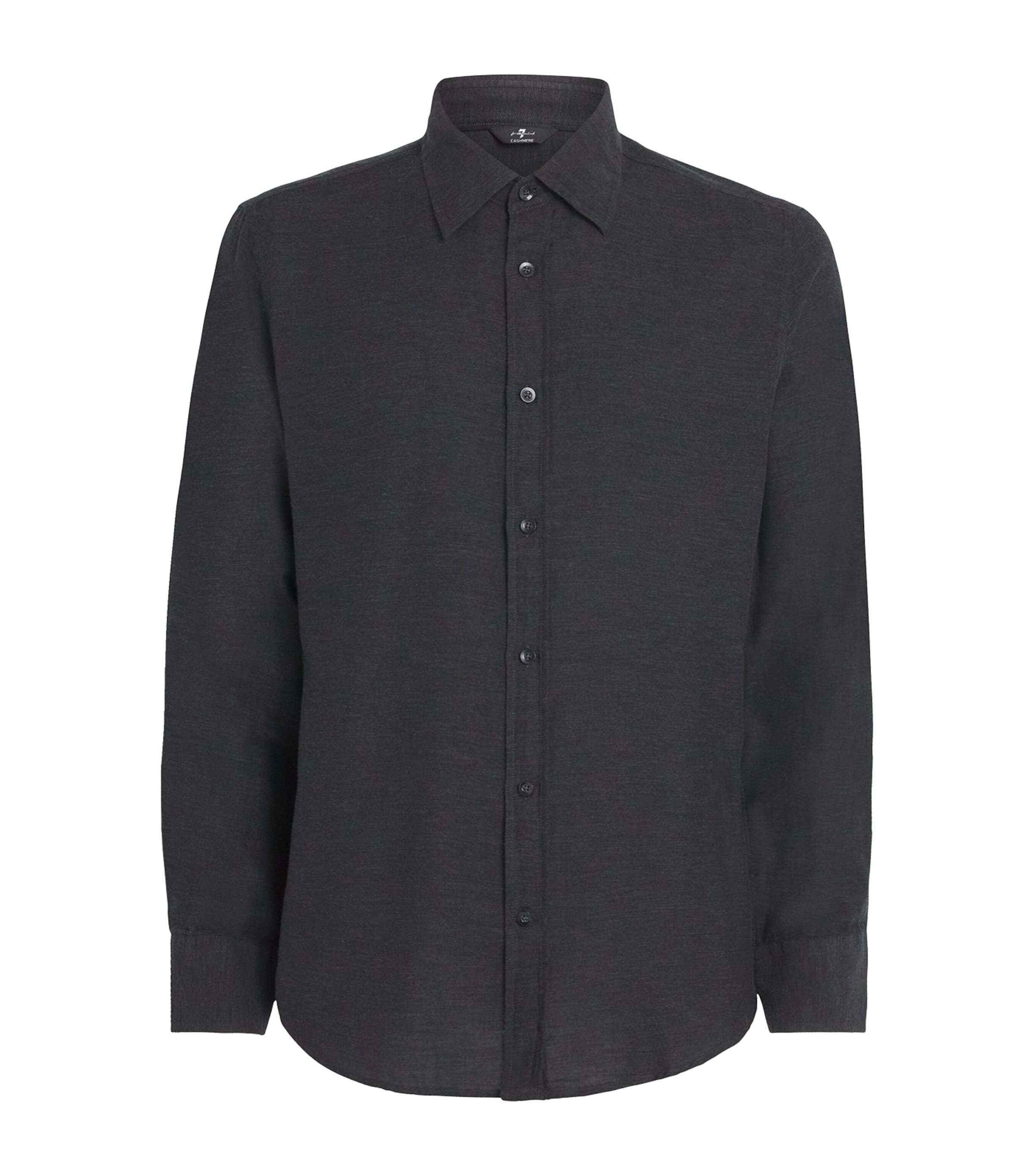 Cotton-Cashmere Shirt DGE - DK GREY Image 1