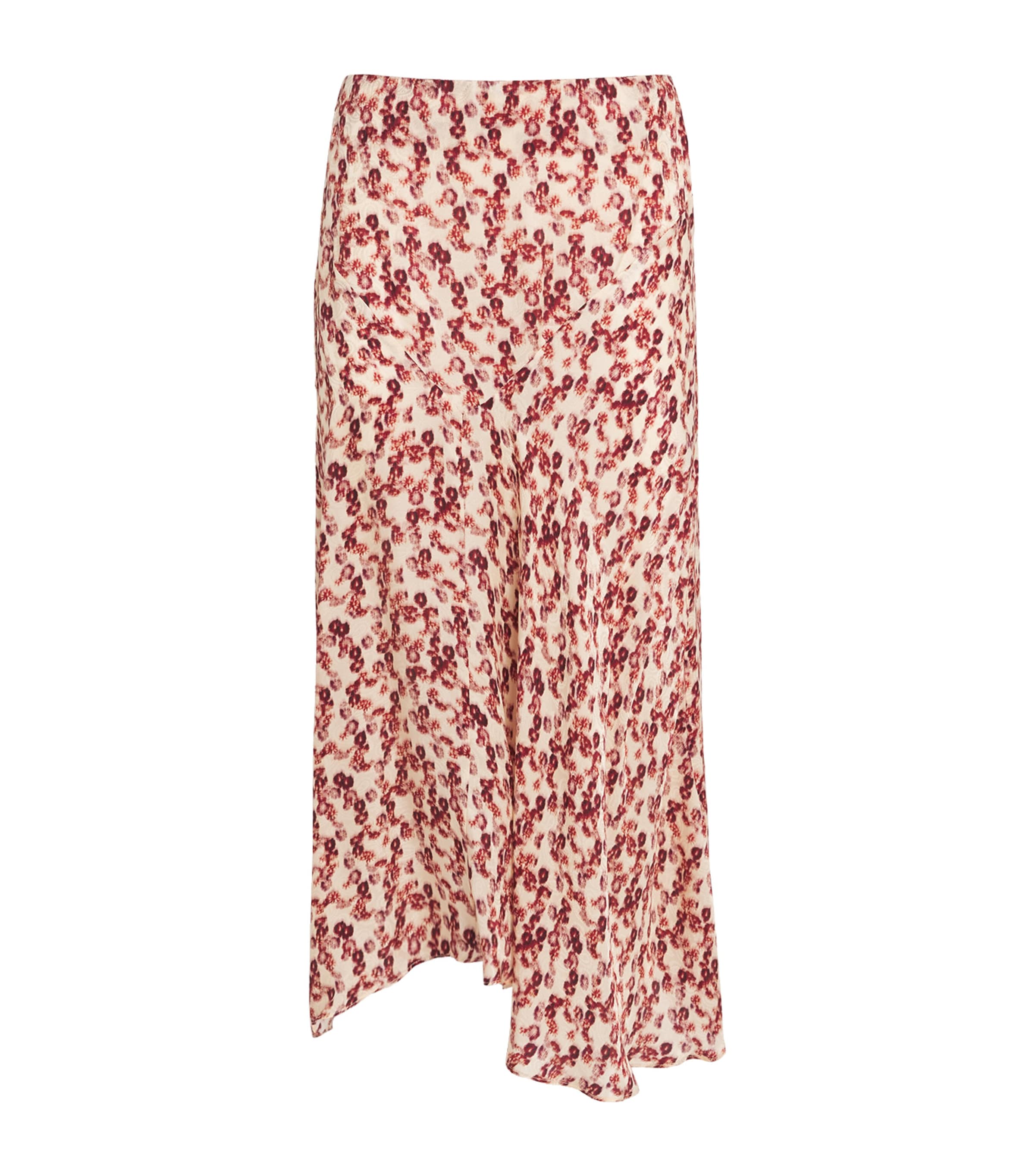 Isabel Marant Red Floral Lisanne Midi Skirt | Harrods US