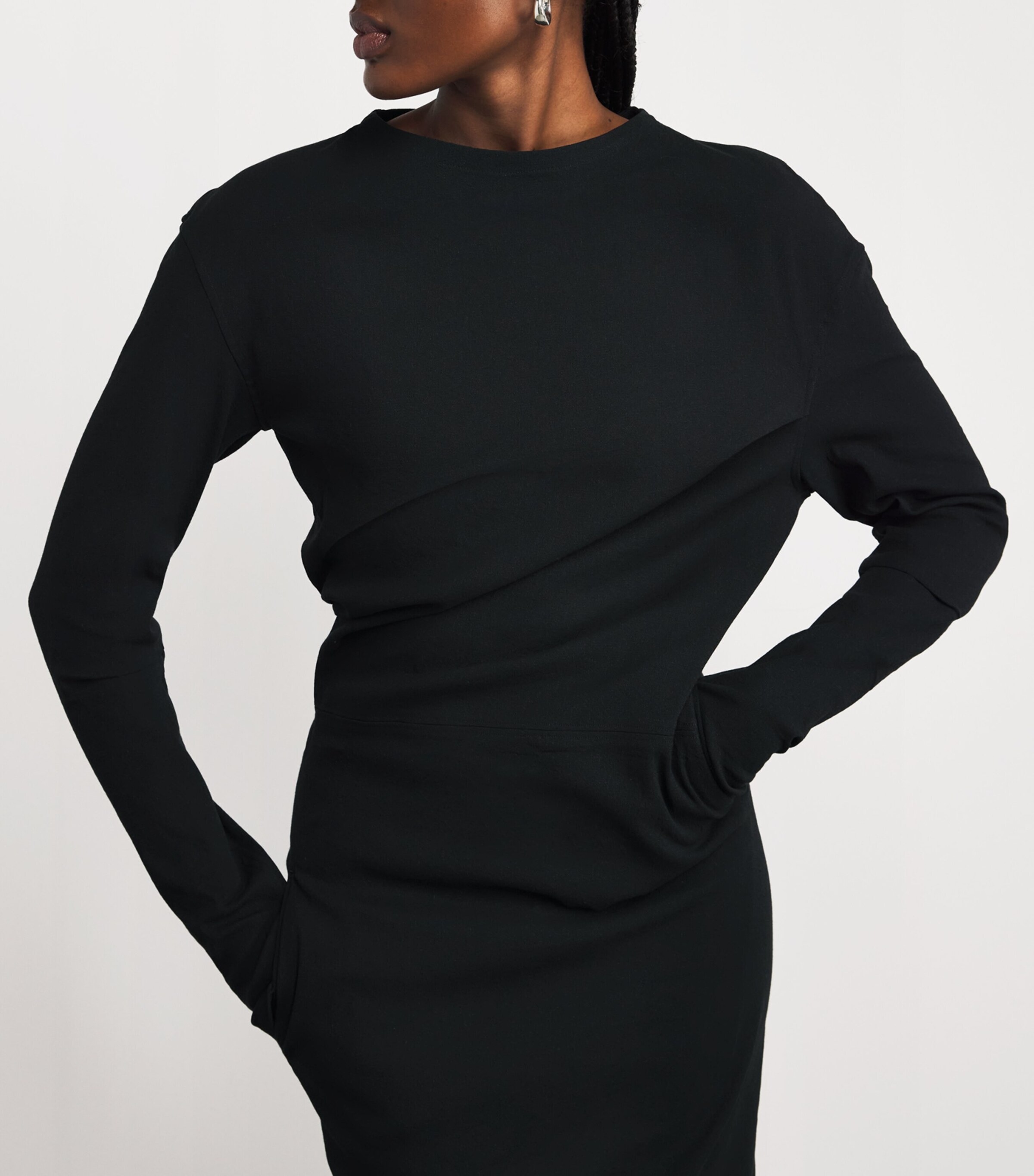 Like Torso Like Shirt Maxi Dress BLACK Image 7