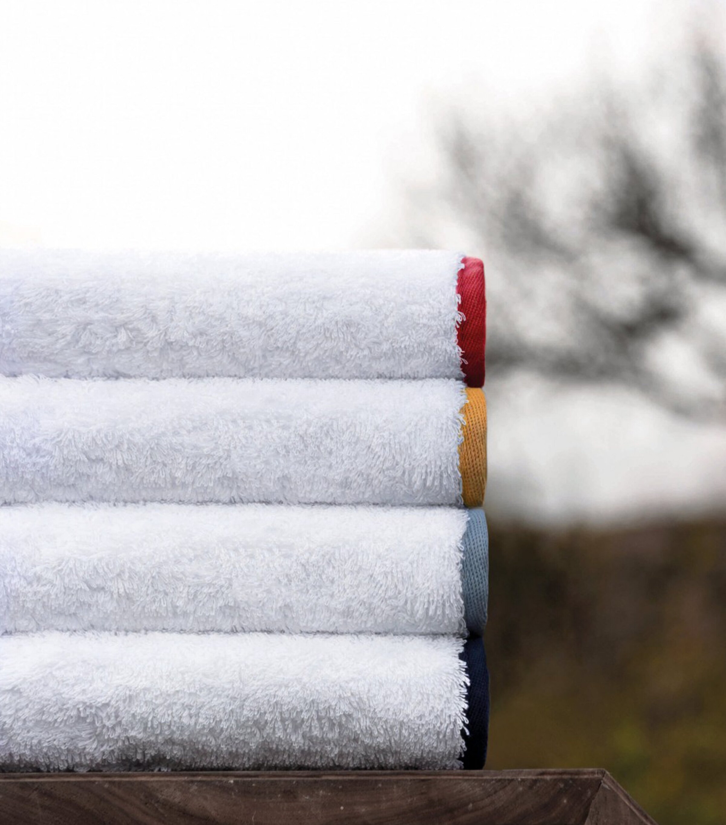 Egyptian Cotton Portobello Bath Towel (95cm x 150cm) WHITE/PEARL Image 4