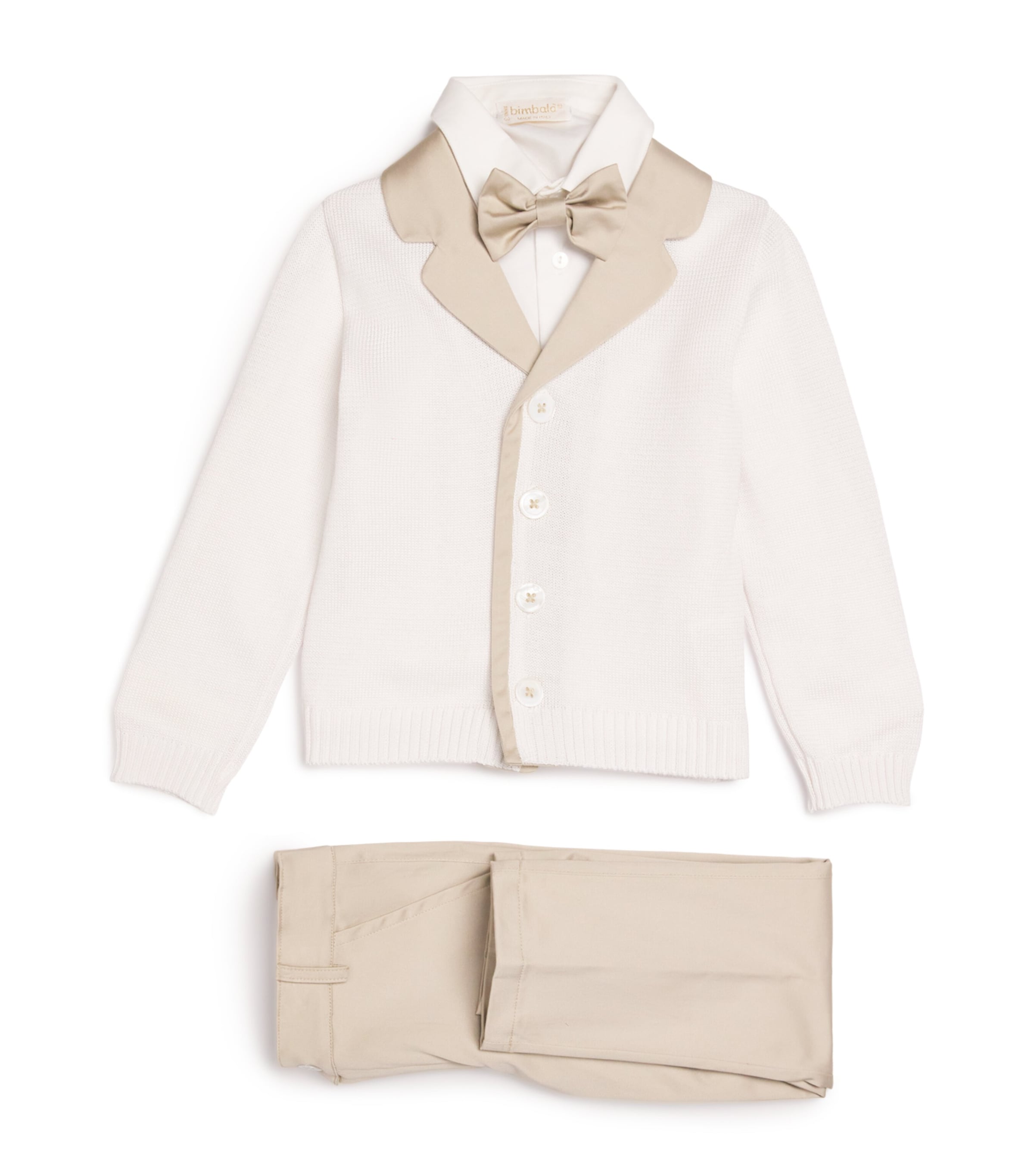 Shop Bimbalò Jacket, Shirt And Trousers Set In Beige