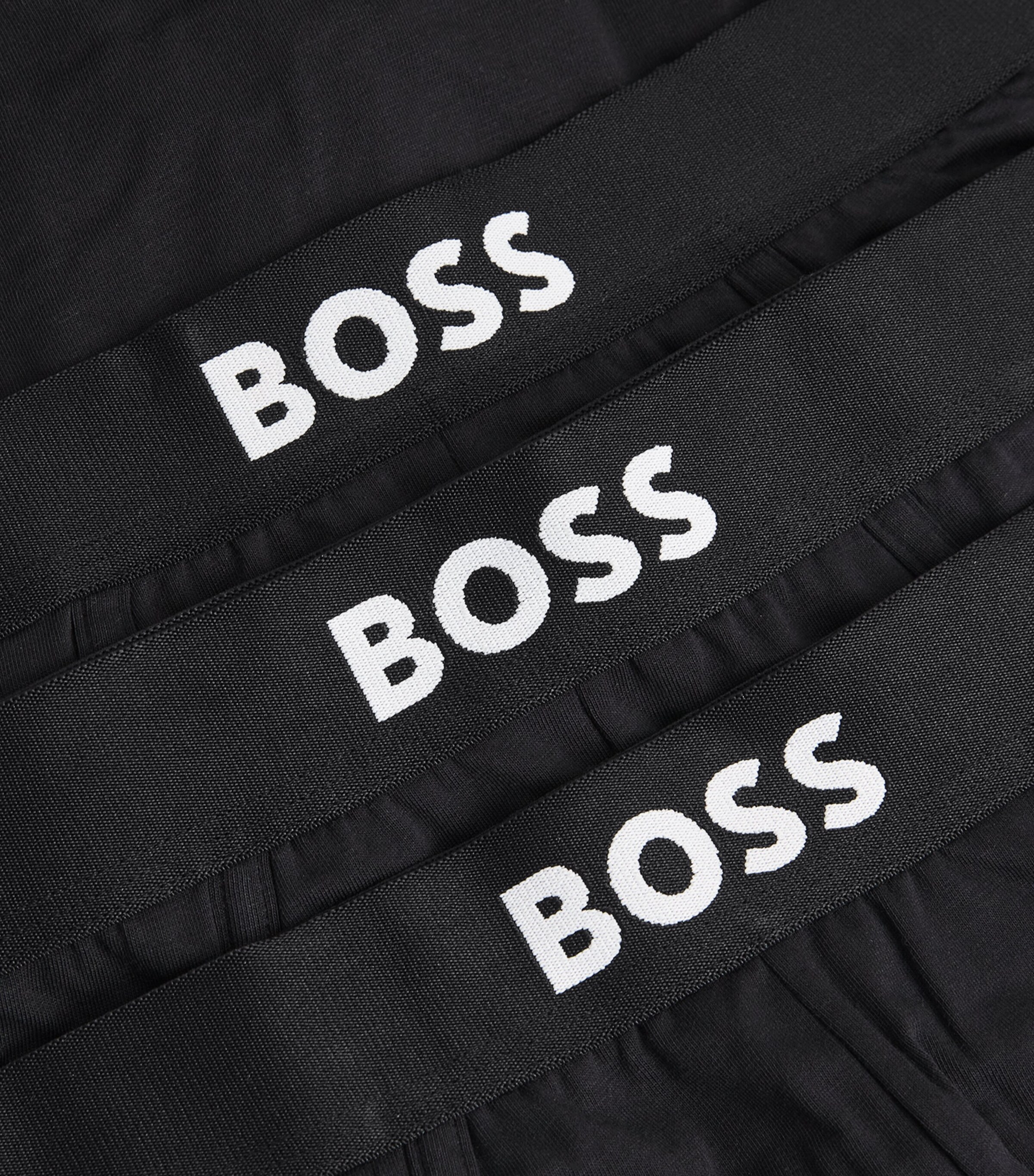 Stretch-Cotton Logo Briefs (Pack of 3) 001-BLACK Image 5